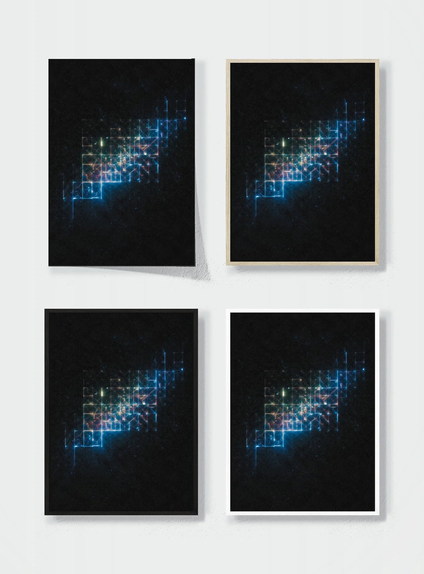 NIGHT GRID STUDY frame options comparison