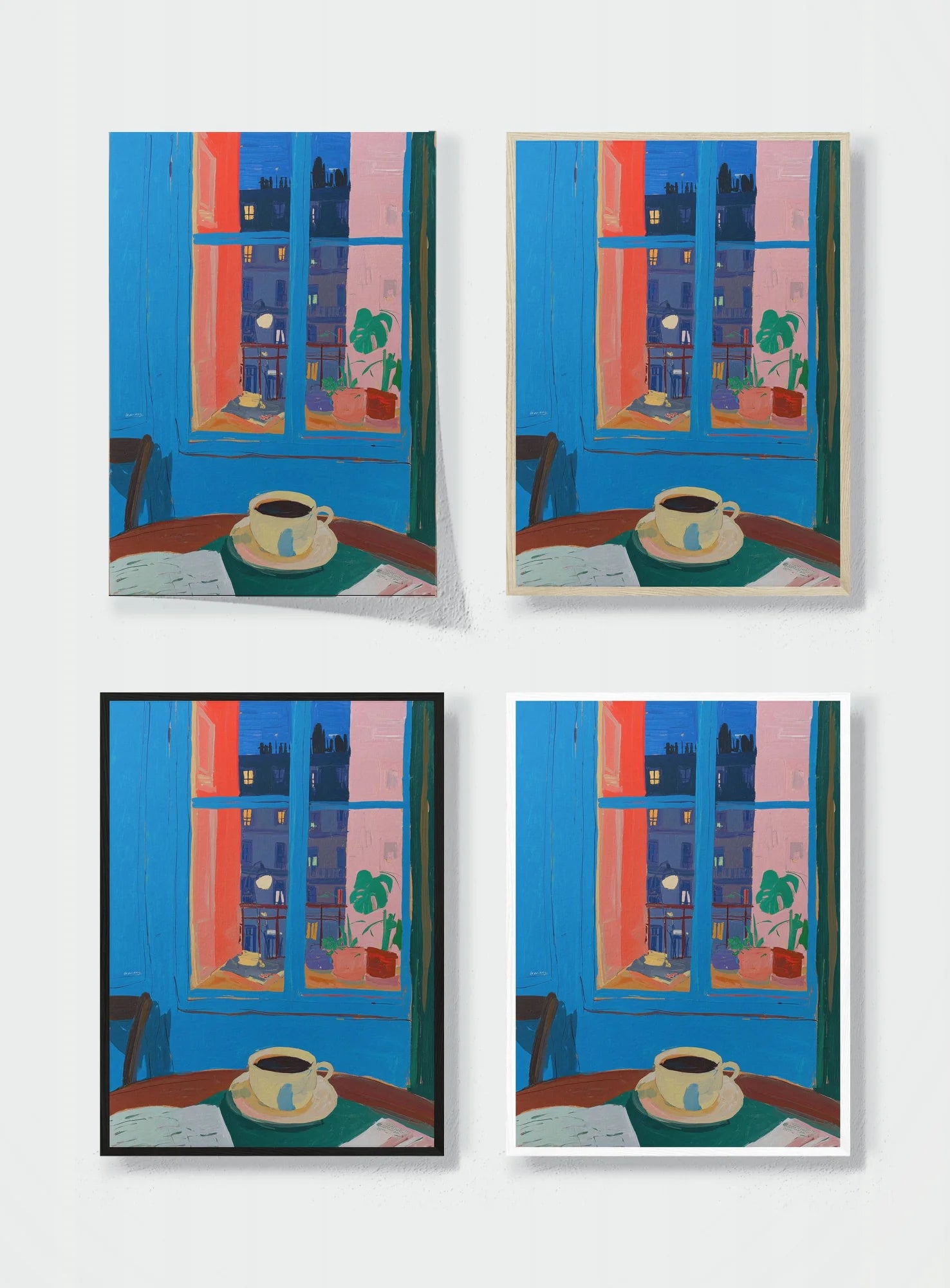 PARISIAN TWILIGHT frame options comparison