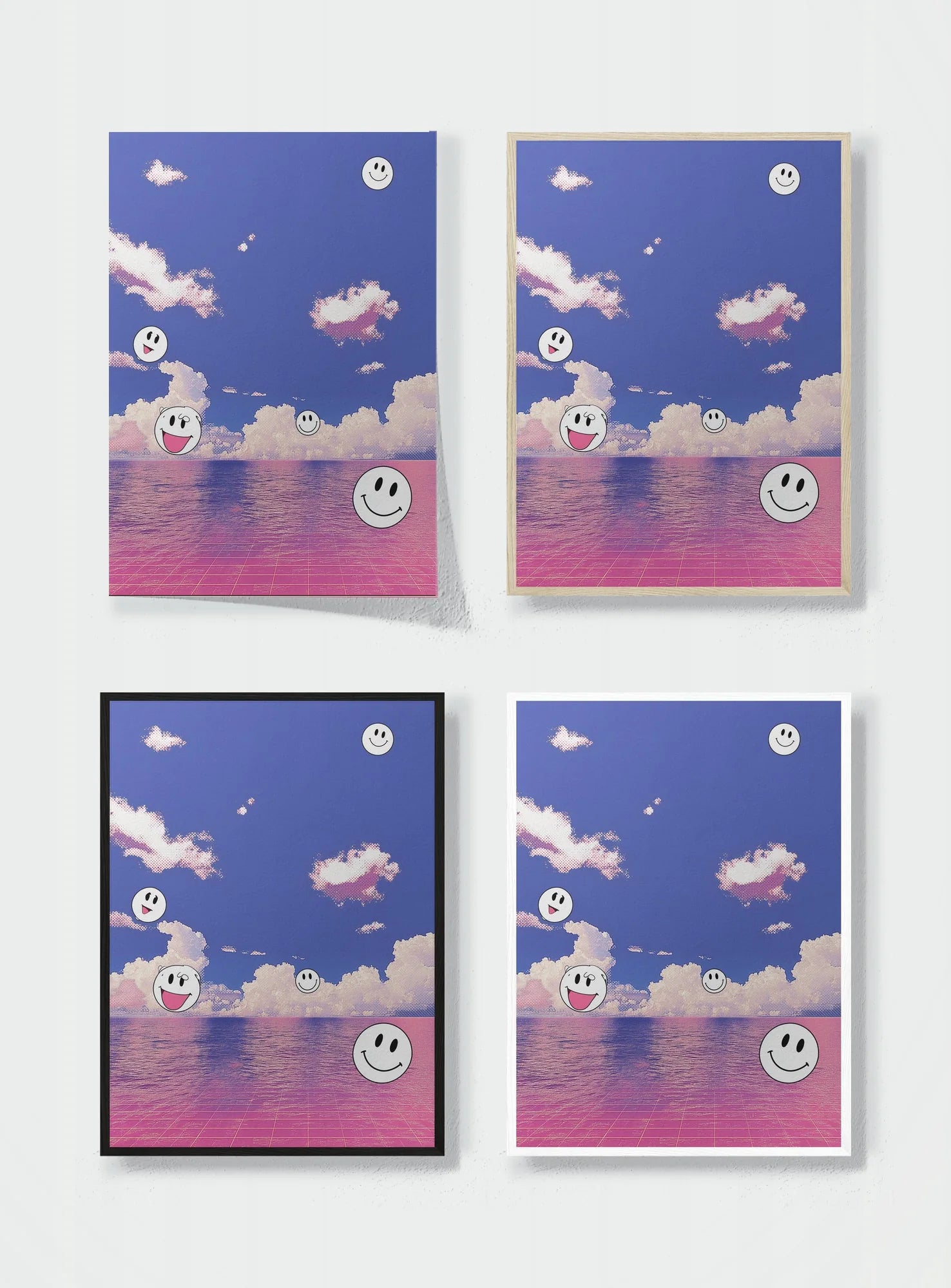 PINK SEA OF GOOD VIBES frame options comparison