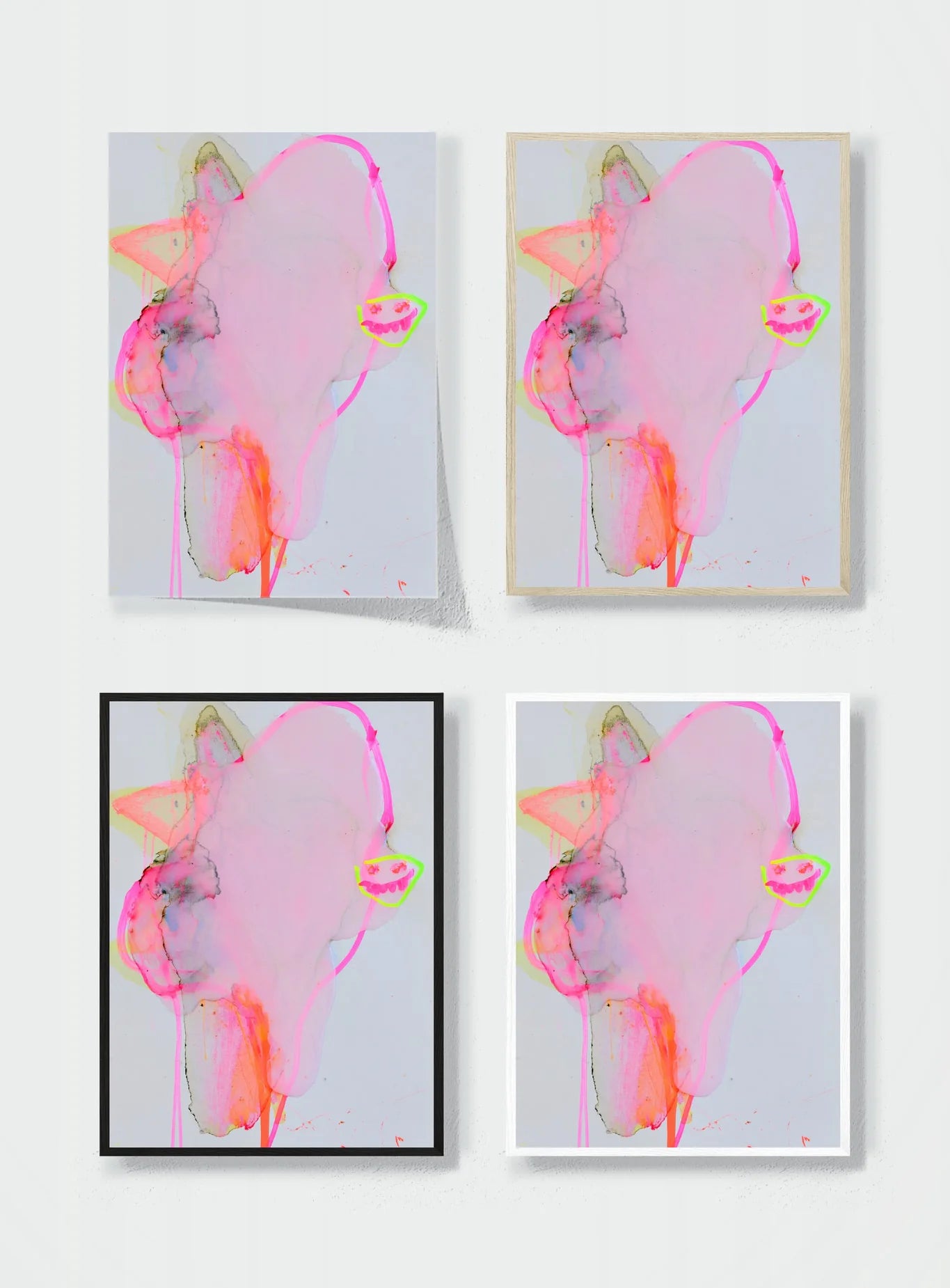 PINK SIGNALS IN THE AIR frame options comparison
