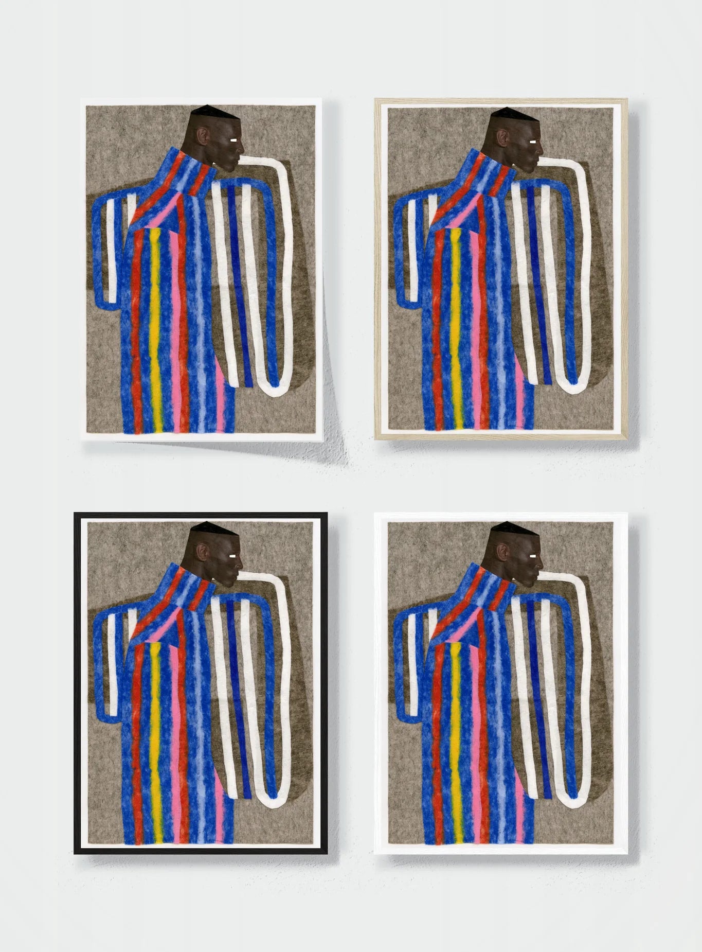 PORTRAIT IN STRIPES frame options comparison