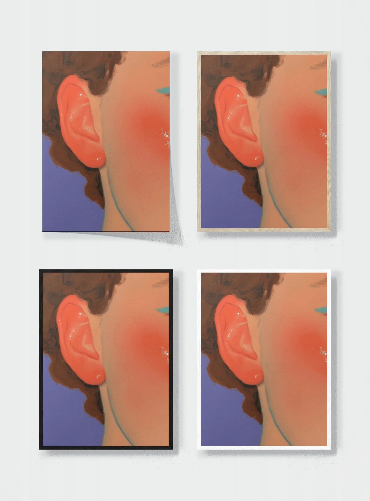 PORTRAIT OF A PRIVATE DETAIL frame options comparison