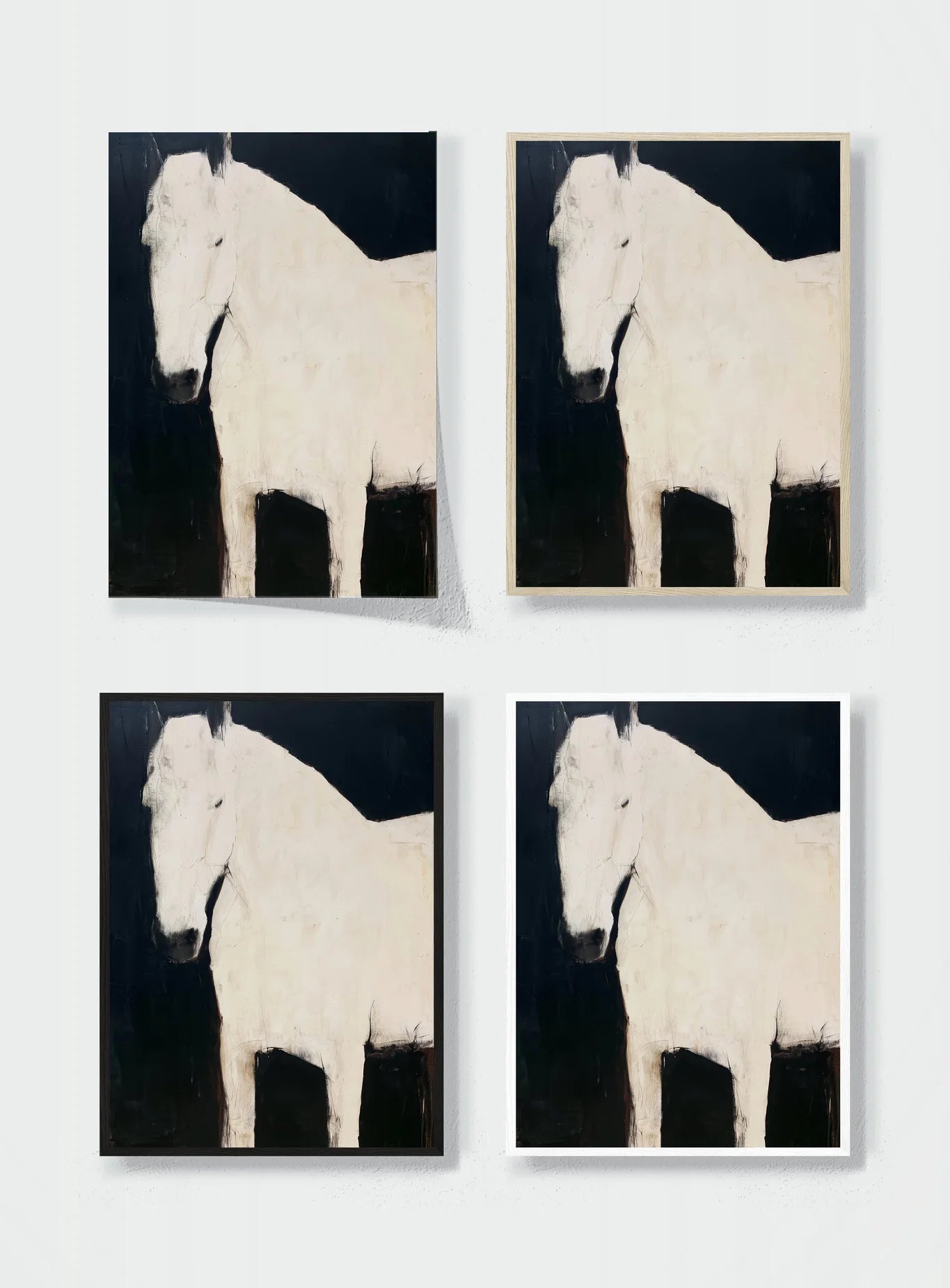 QUIET WHITE HORSE frame options comparison