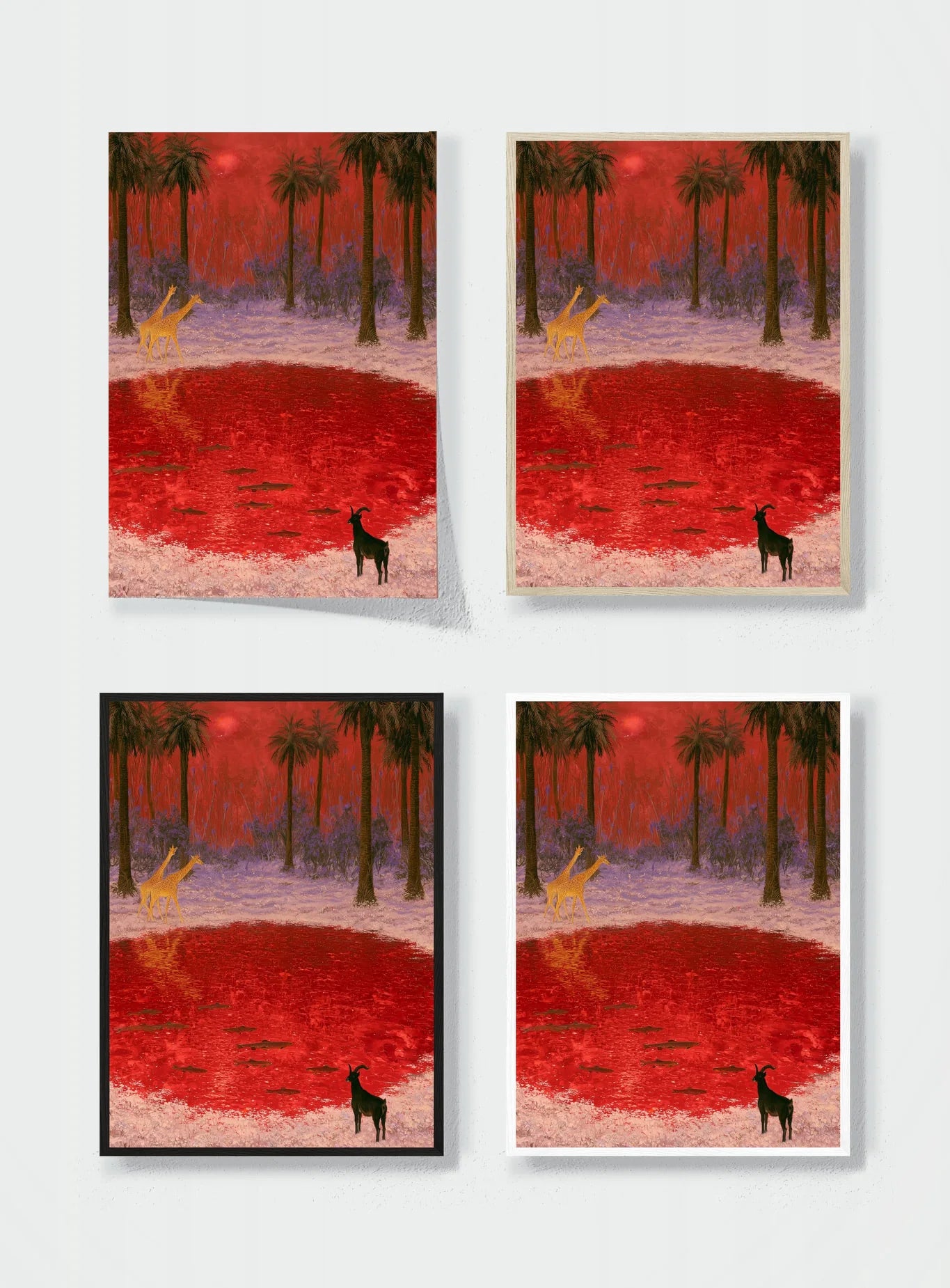 RED WATERING HOLE frame options comparison