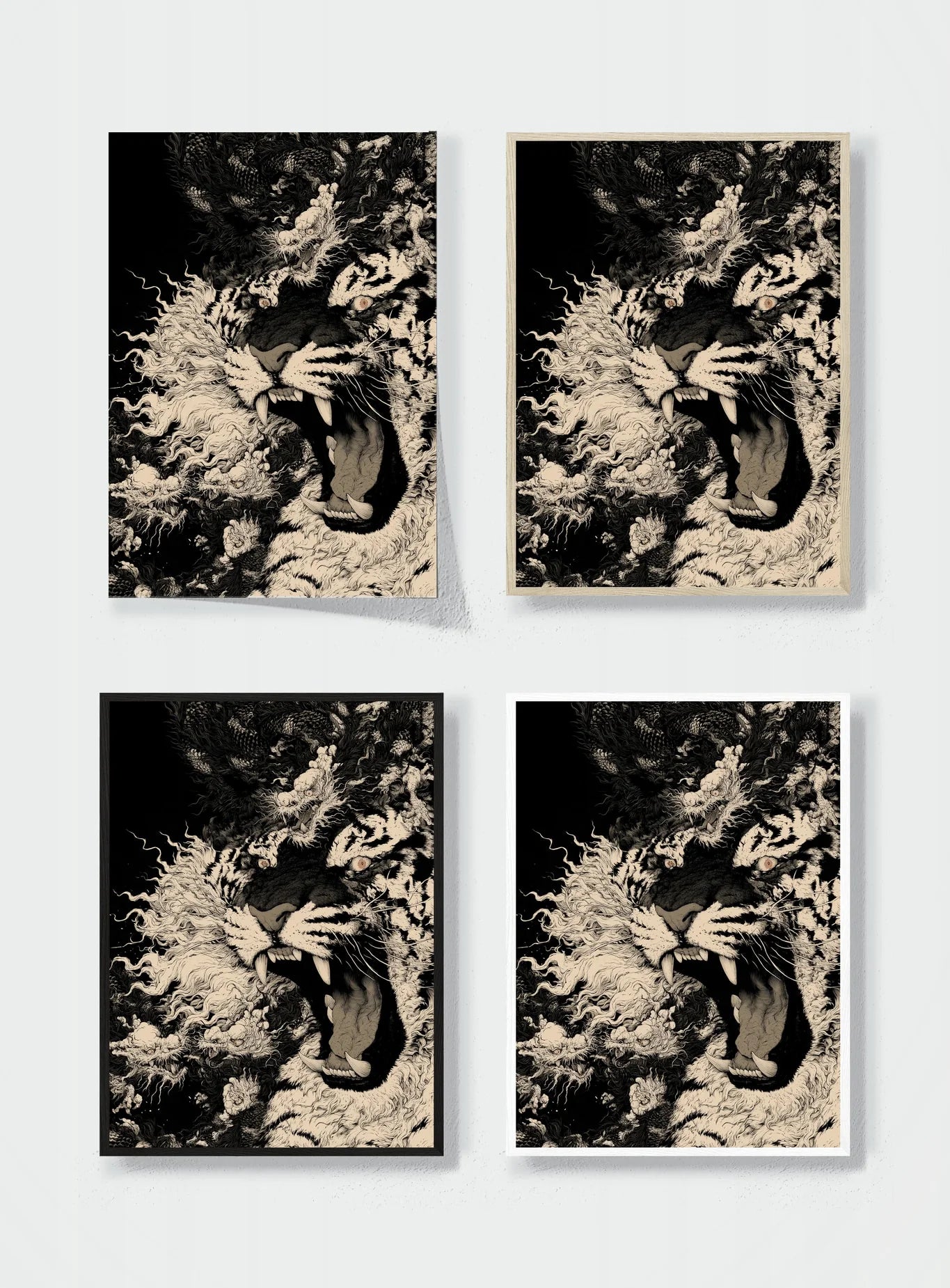 ROAR AMONG CLOUDS frame options comparison