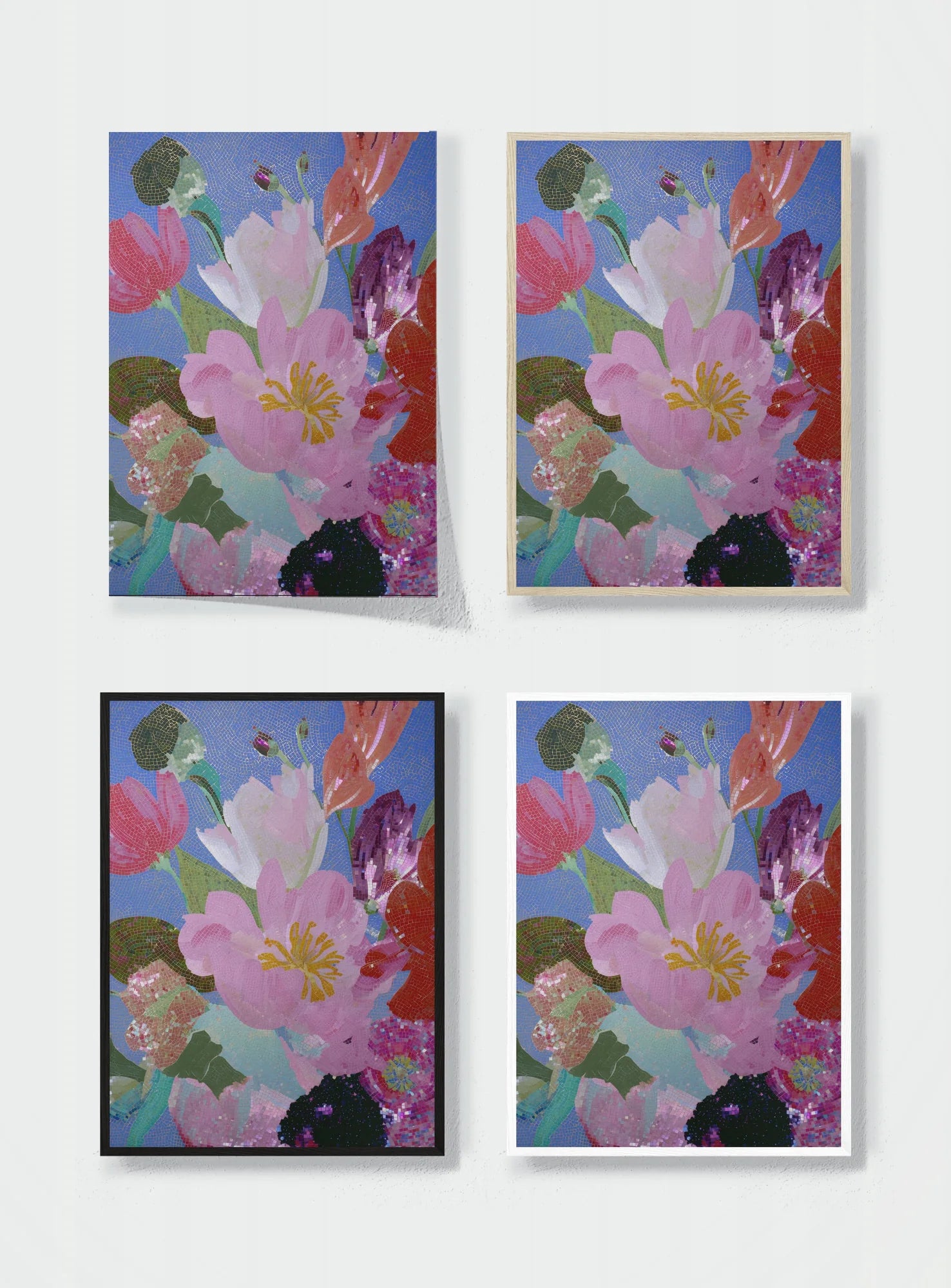 STAINED SKY GARDEN frame options comparison