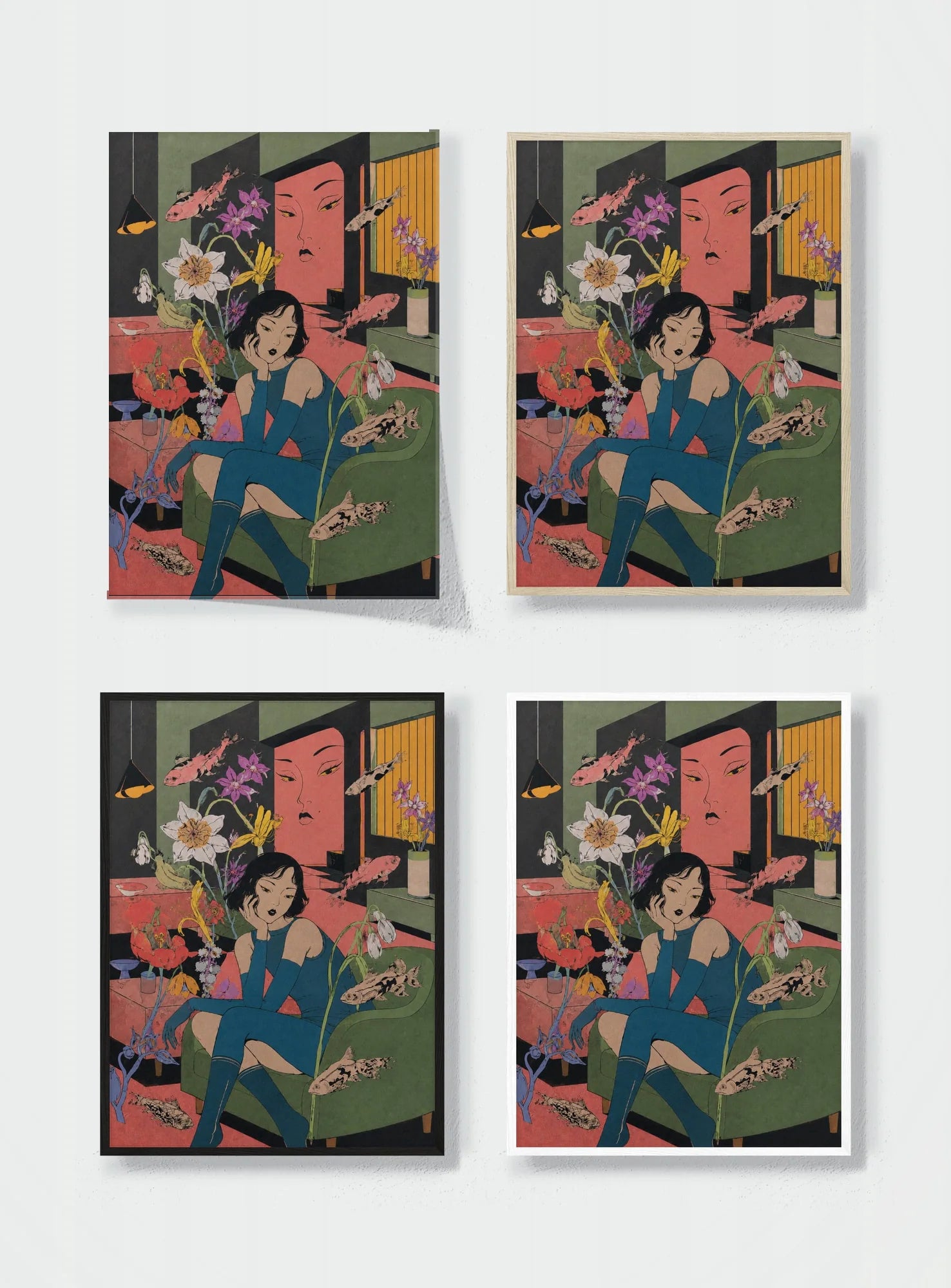STILL LIFE WITH GUEST frame options comparison