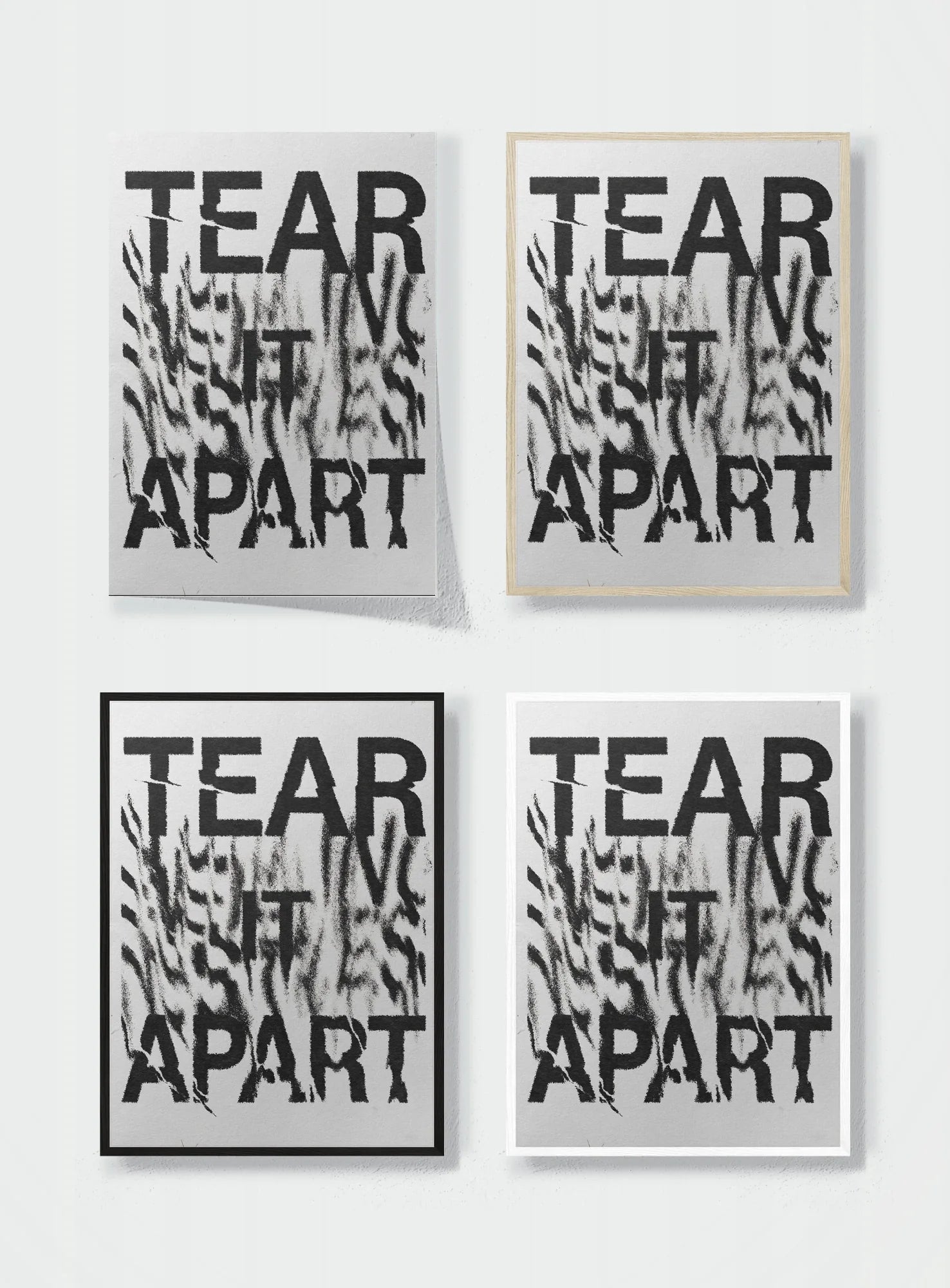 TEAR IT APART frame options comparison