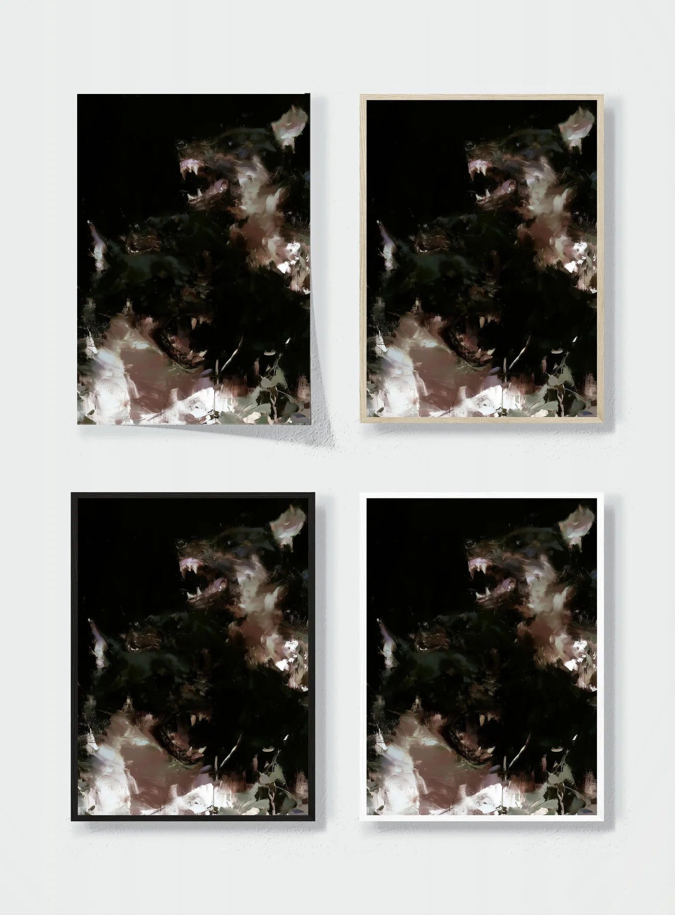 TEETH IN THE DARK frame options comparison
