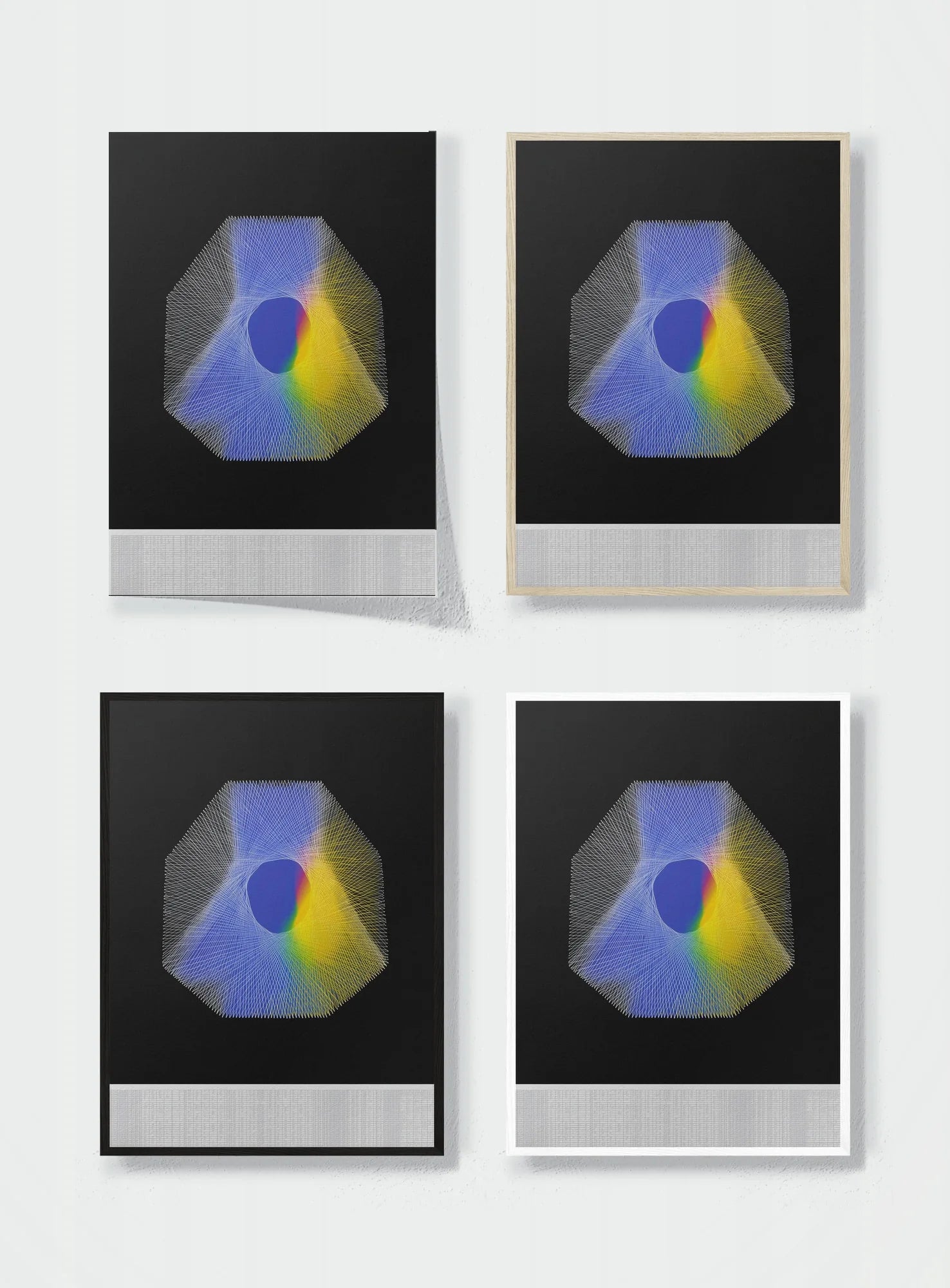 THE ART OF SLOW DISAPPEARING frame options comparison