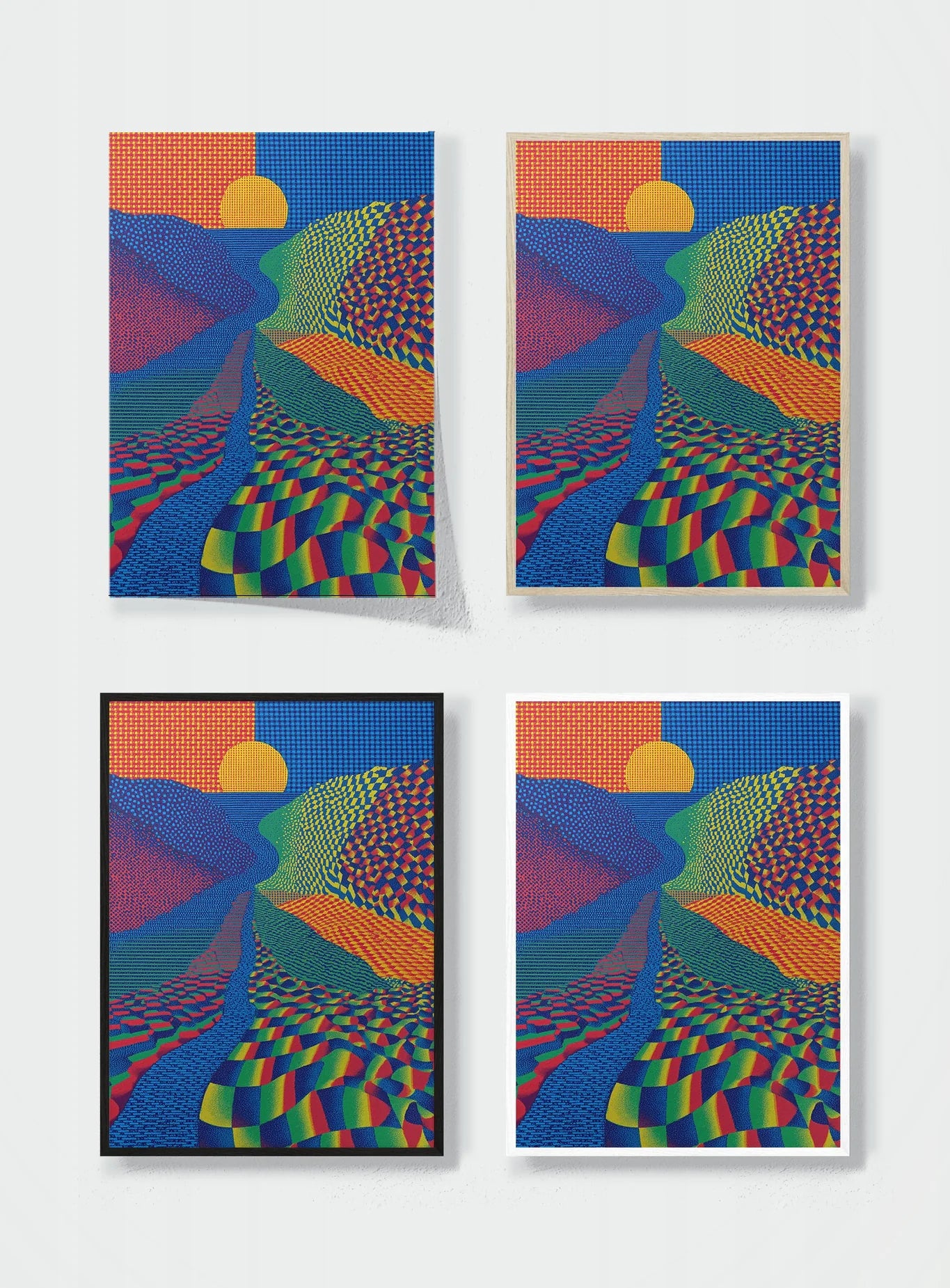 THE DAY COLOR WON frame options comparison
