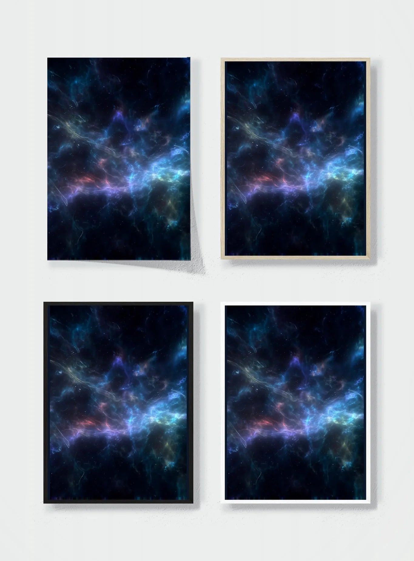 THE NEBULA HOLDS ITS BREATH frame options comparison