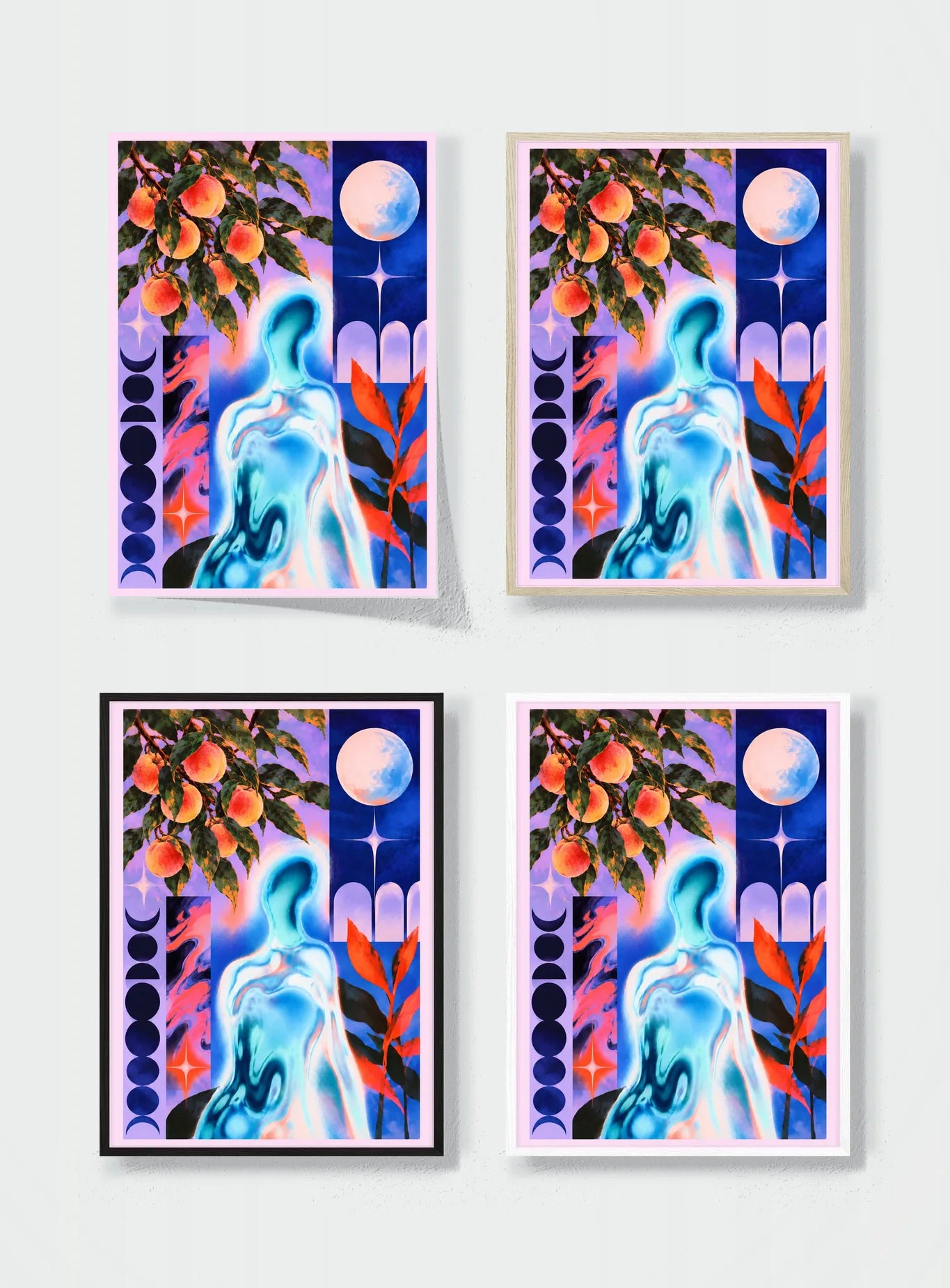 THE NIGHT FRUIT ARRANGEMENT frame options comparison