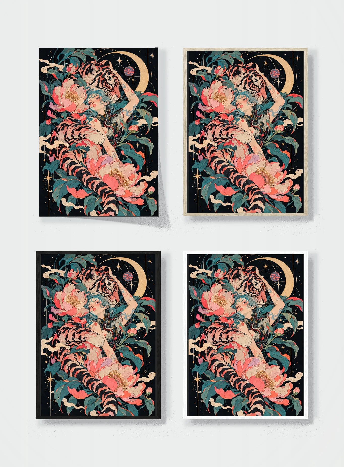 TIGER MOON, PEONY BODY frame options comparison