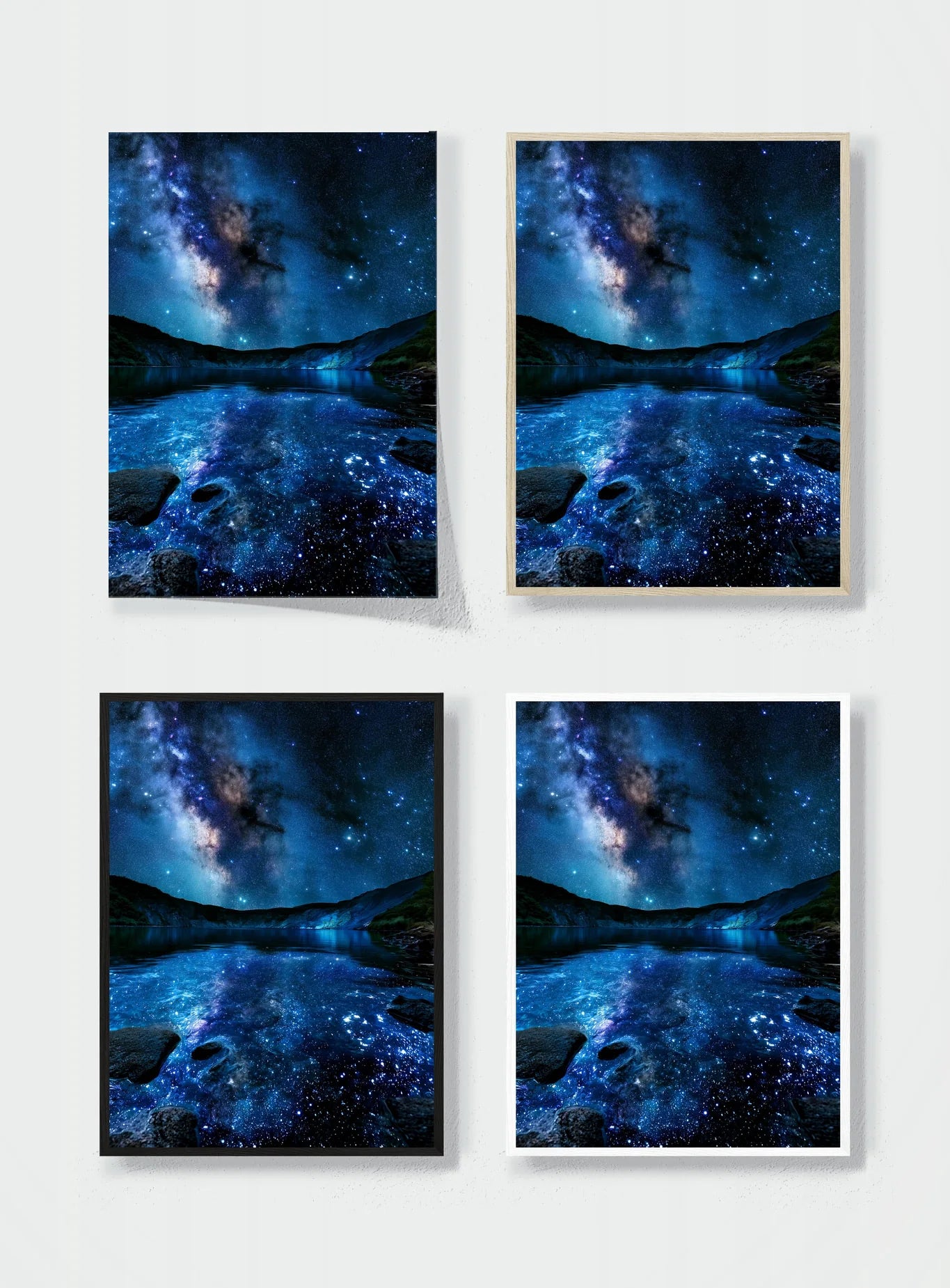 WHEN THE LAKE HOLDS THE STARS frame options comparison