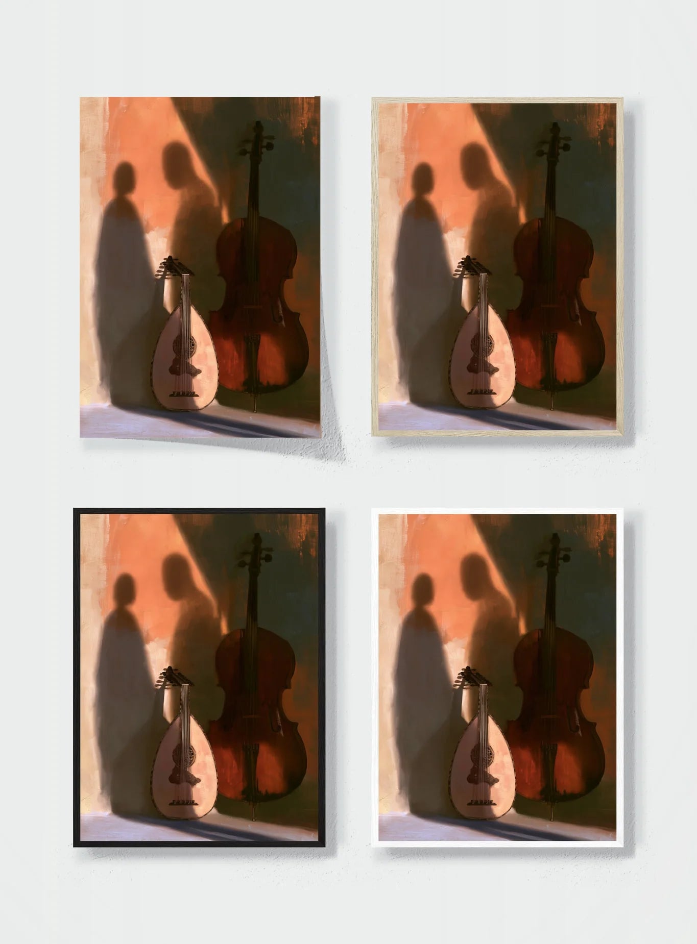 WHEN THE MUSIC RESTS frame options comparison