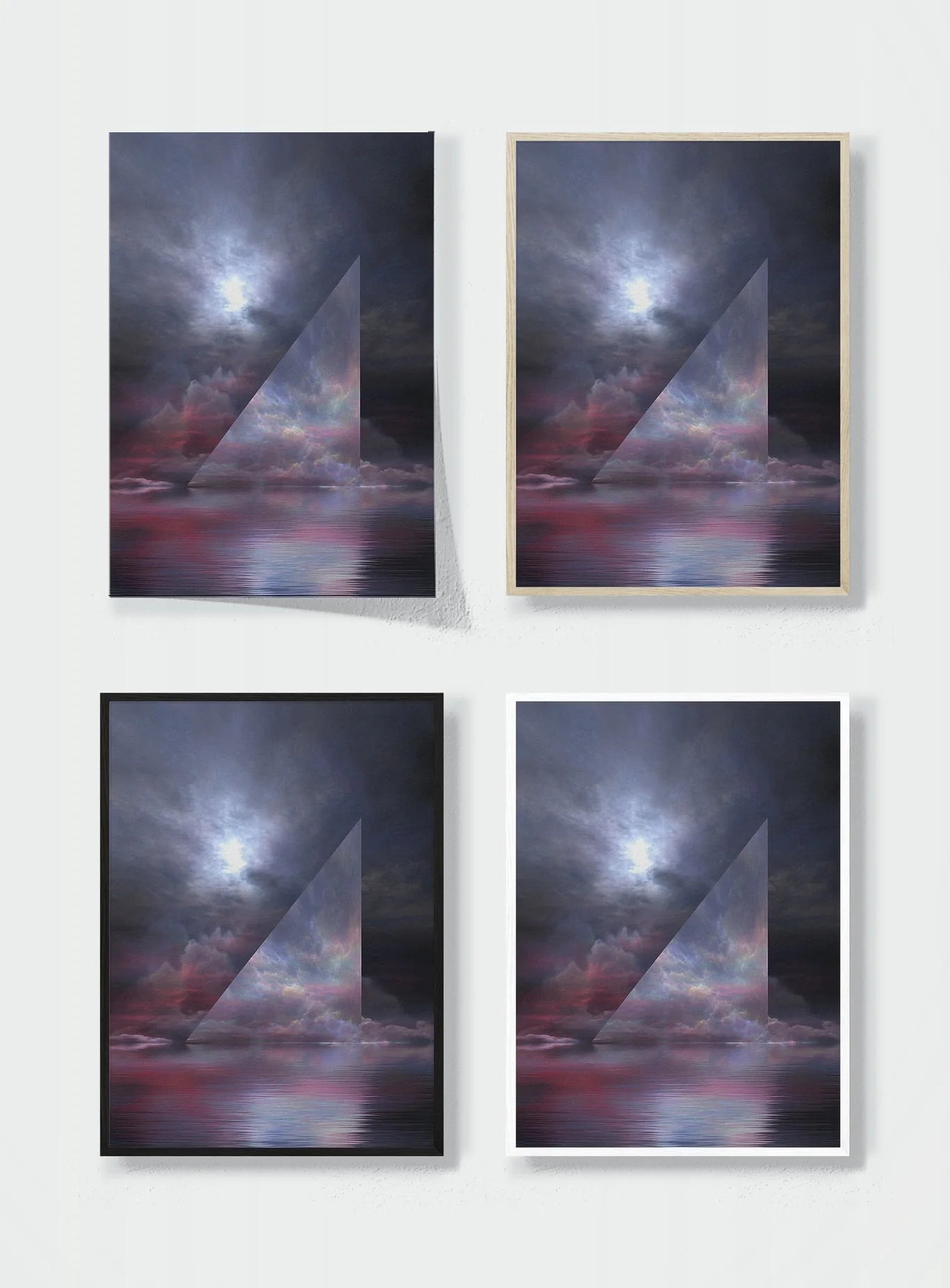 WHERE THE SKY BENDS INWARD frame options comparison