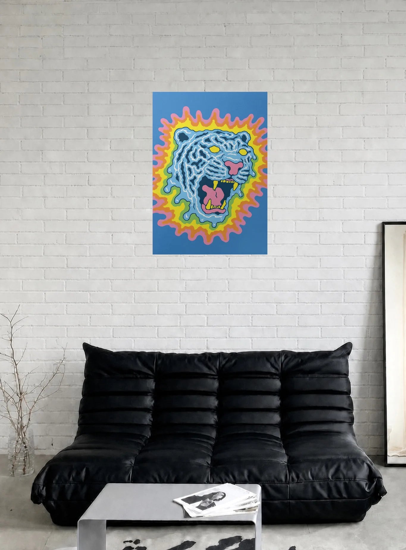 ACID TIGER shown in a room