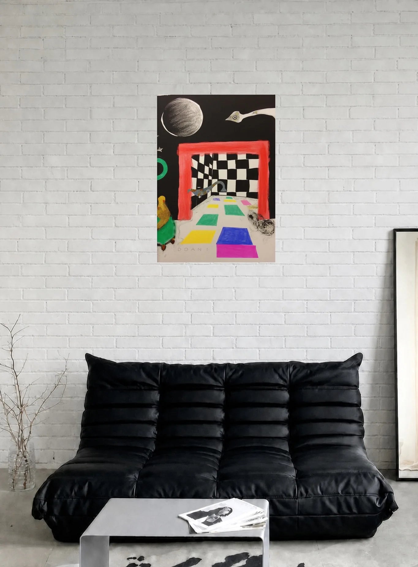 CHECKMATE shown in a room