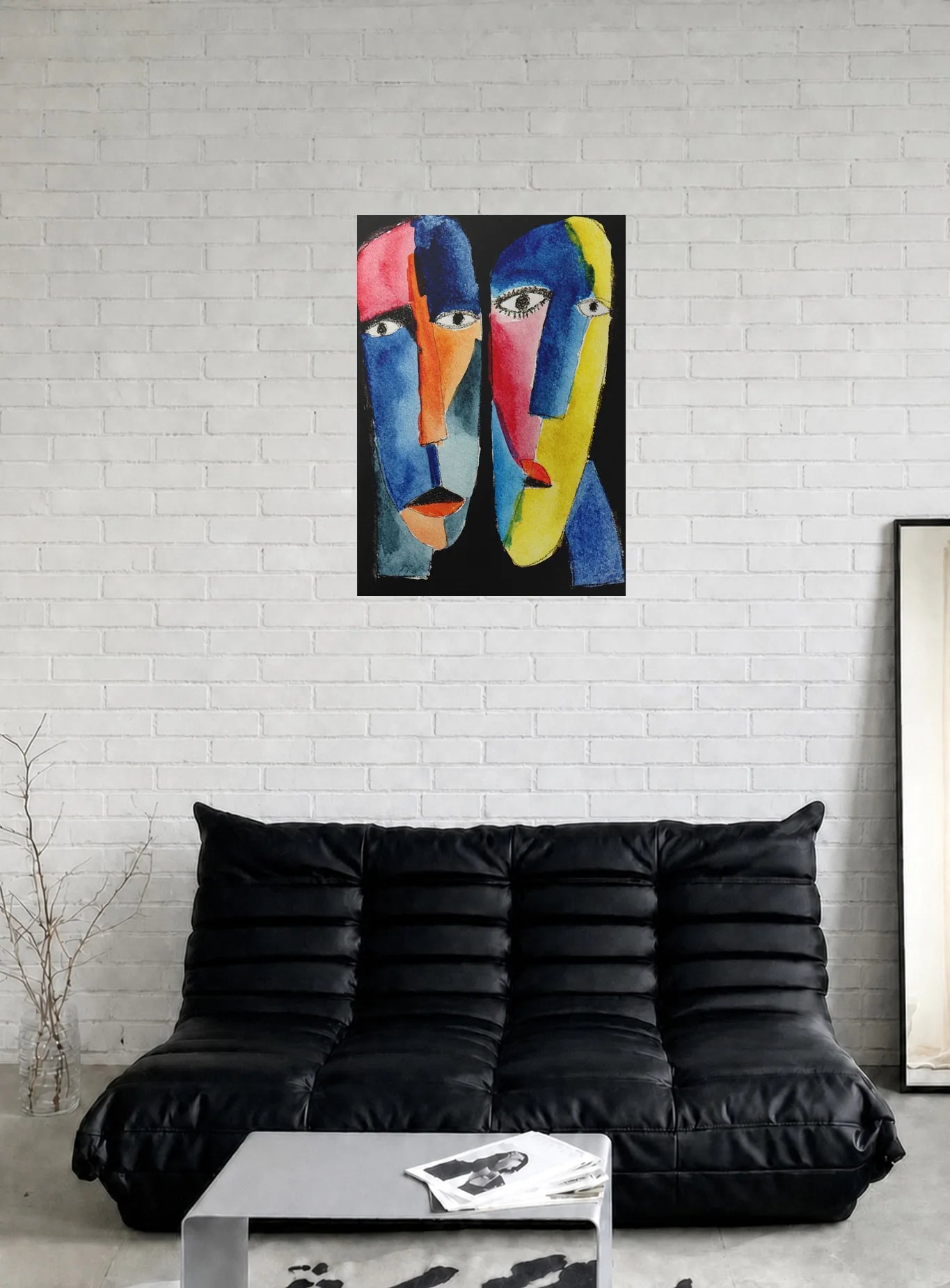 CHROMATIC VISAGES shown in a room