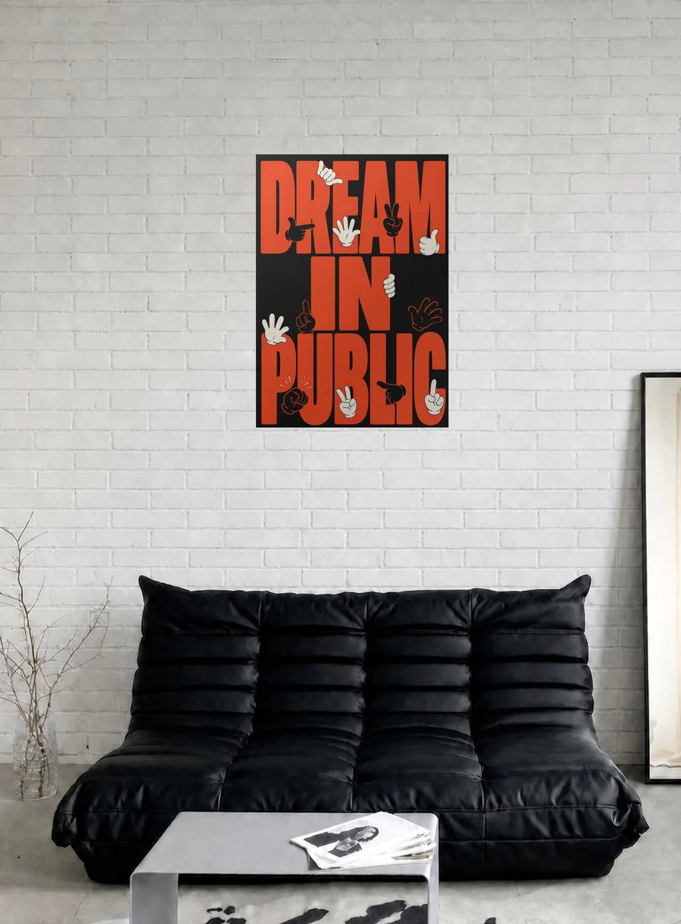DREAM IN PUBLIC shown in a room