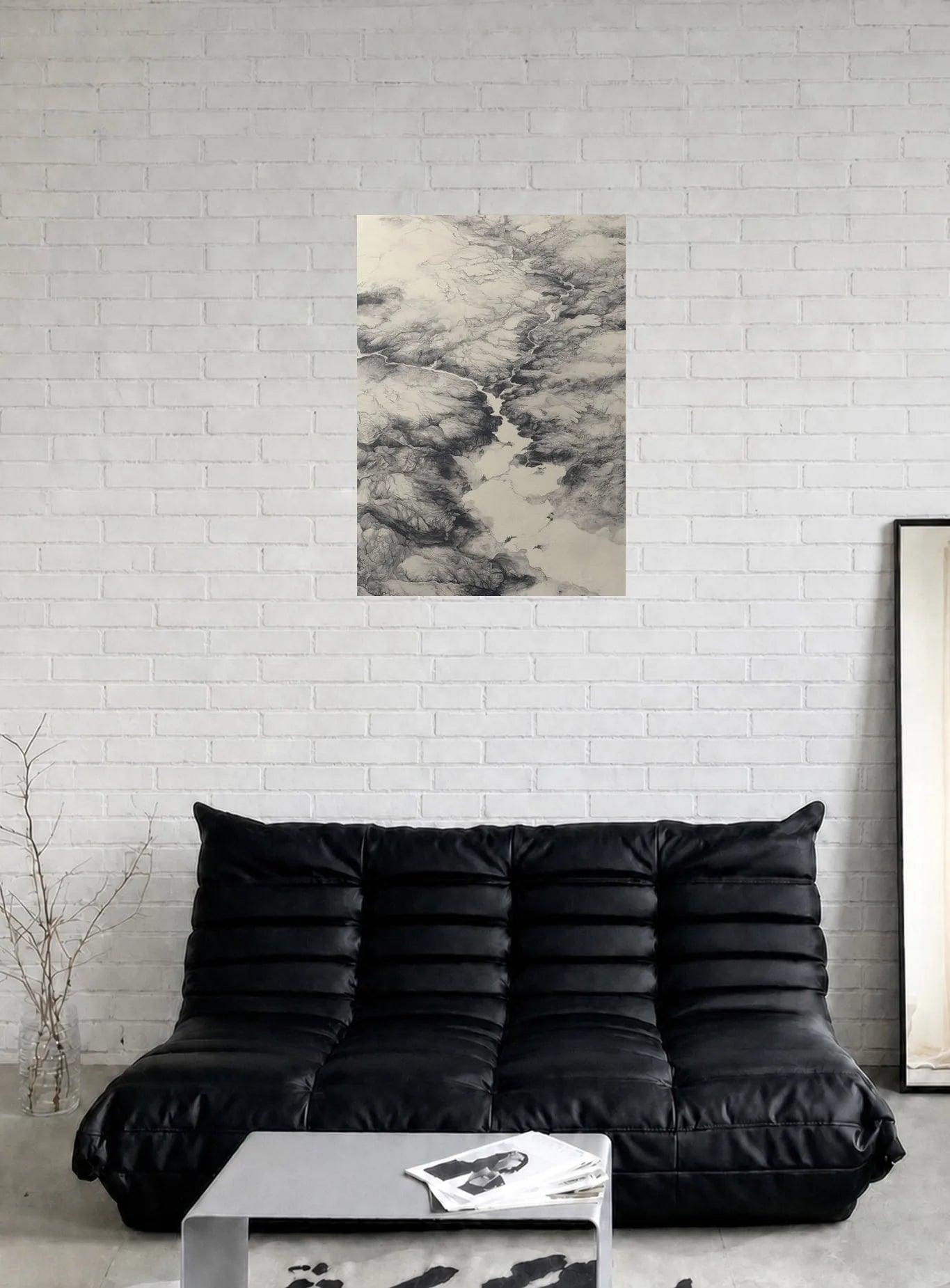 EARTH'S SCARS shown in a room