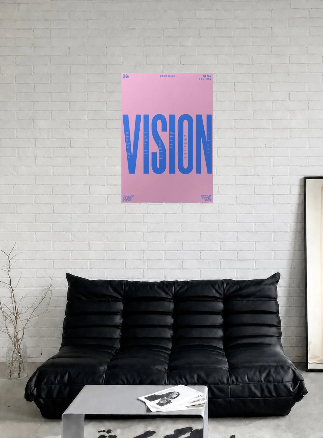 FLUSH shown in a room