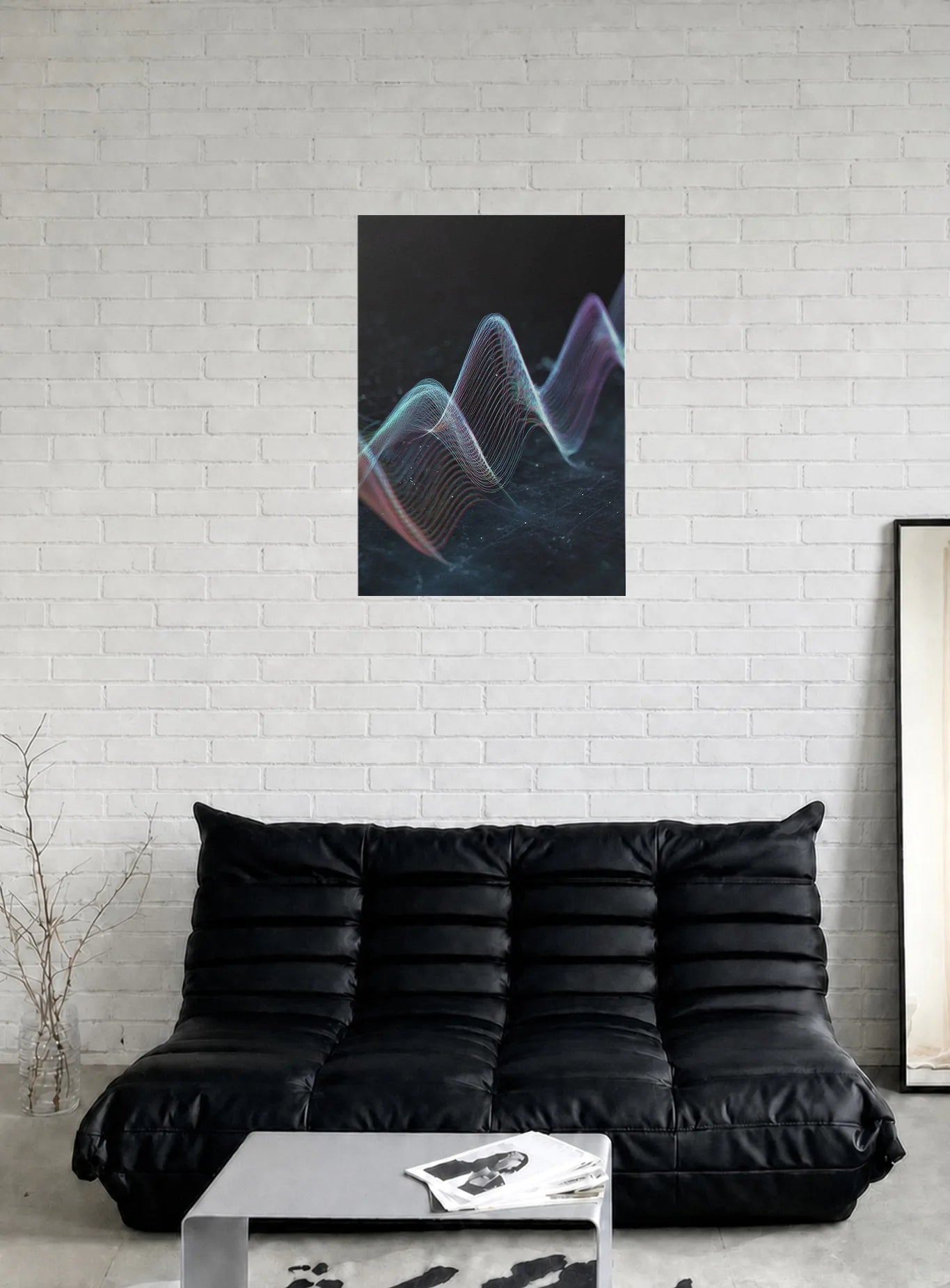 FREQUENCY STUDY FOR A QUIET MIND shown in a room