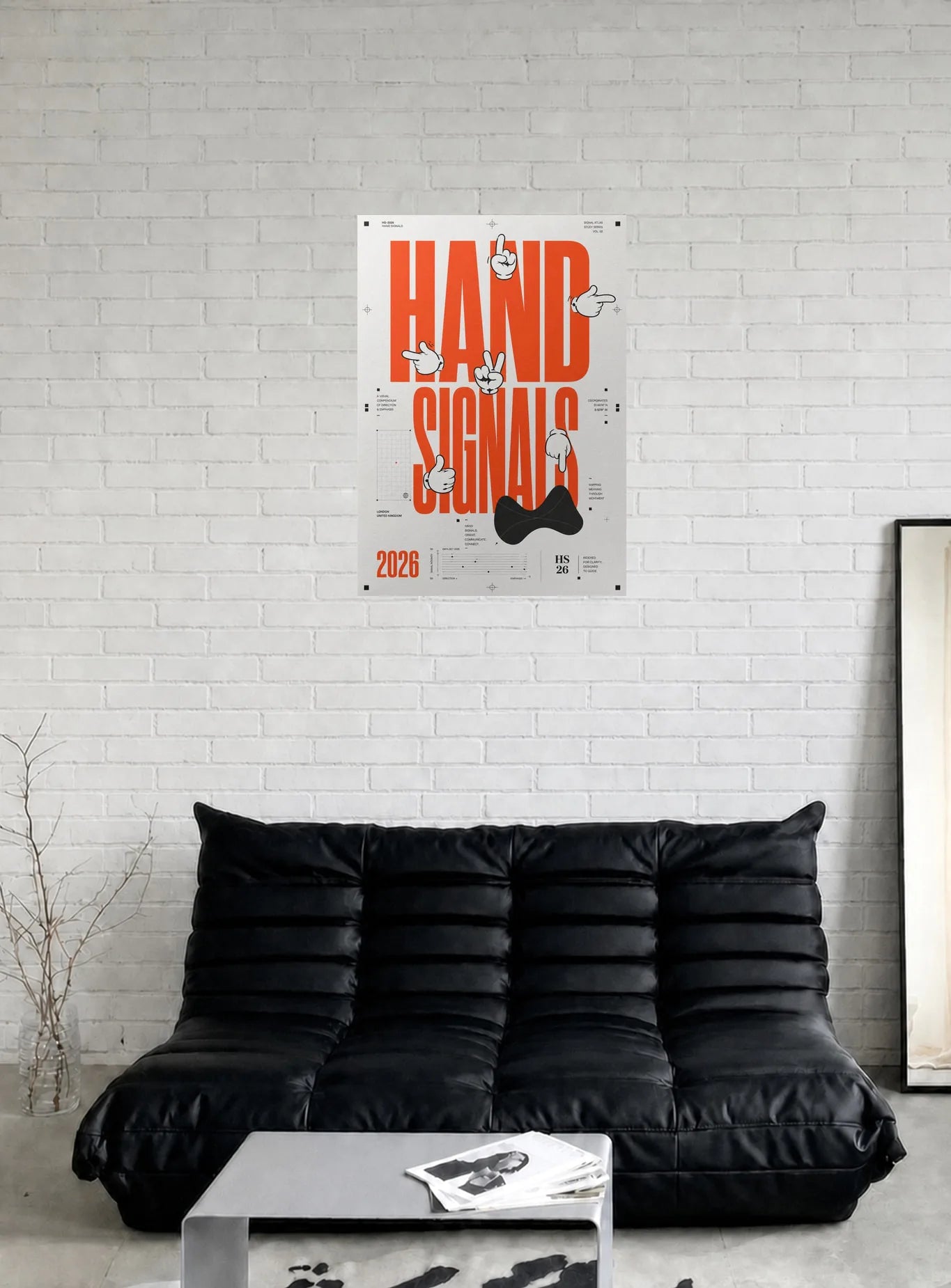 HAND SIGNALS shown in a room