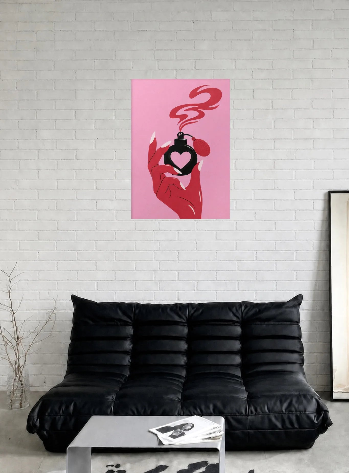 HEARTNOTE shown in a room