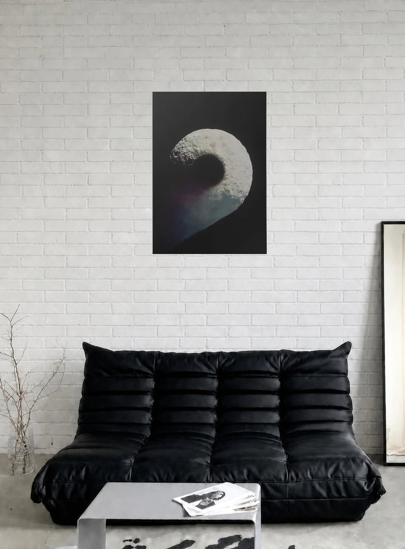 LIGHT FOLDING INWARD shown in a room