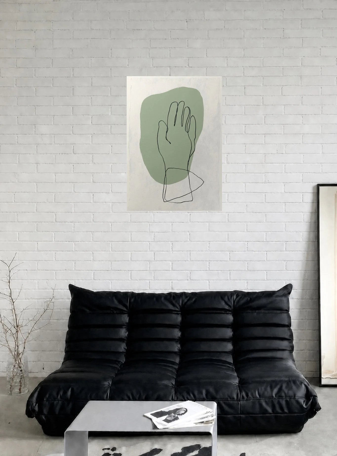 LINE AND LEAF shown in a room