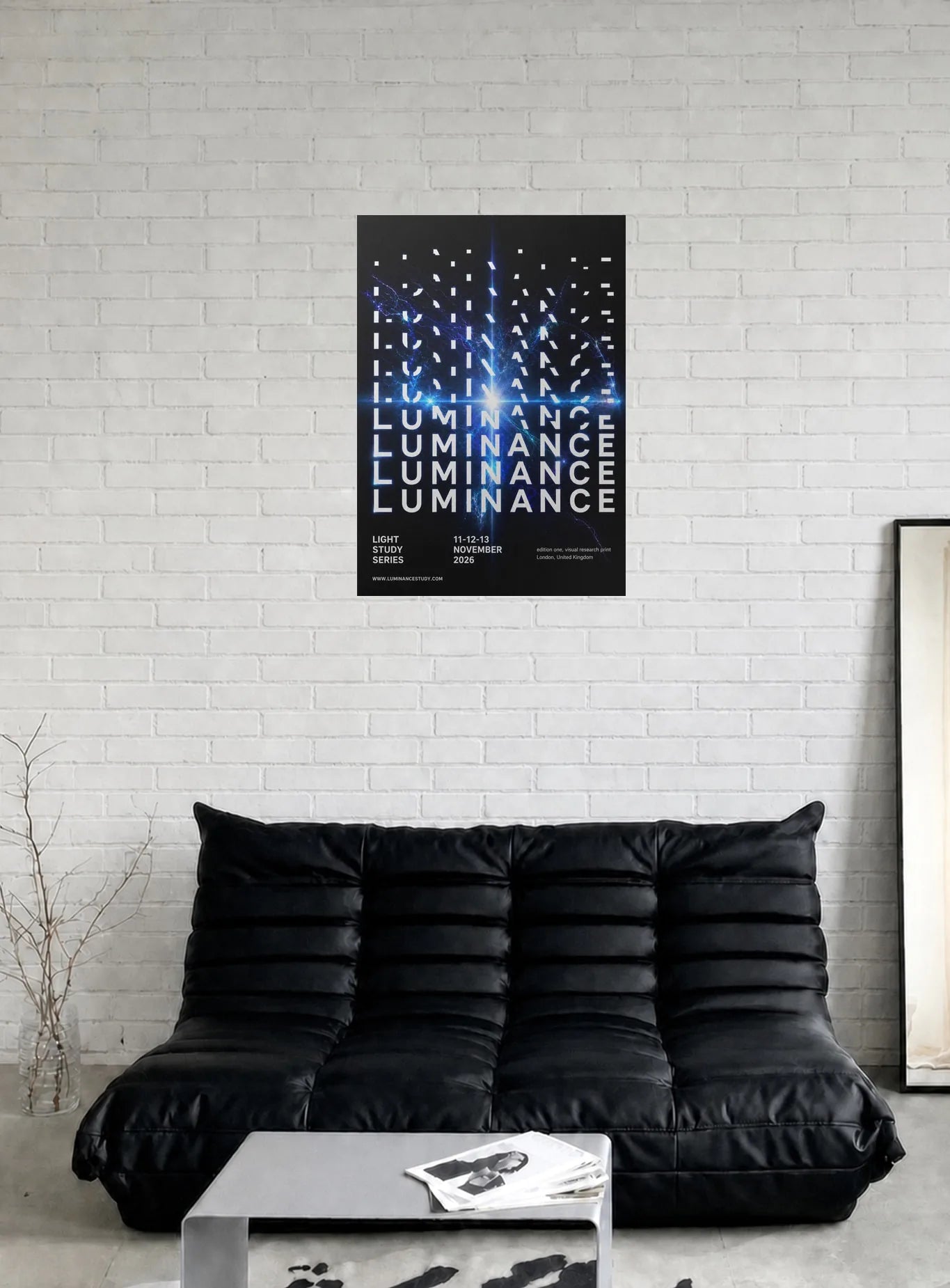 LUMINANCE shown in a room