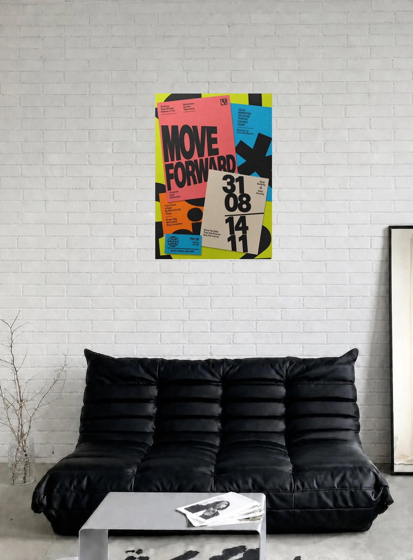 MOVE FORWARD shown in a room