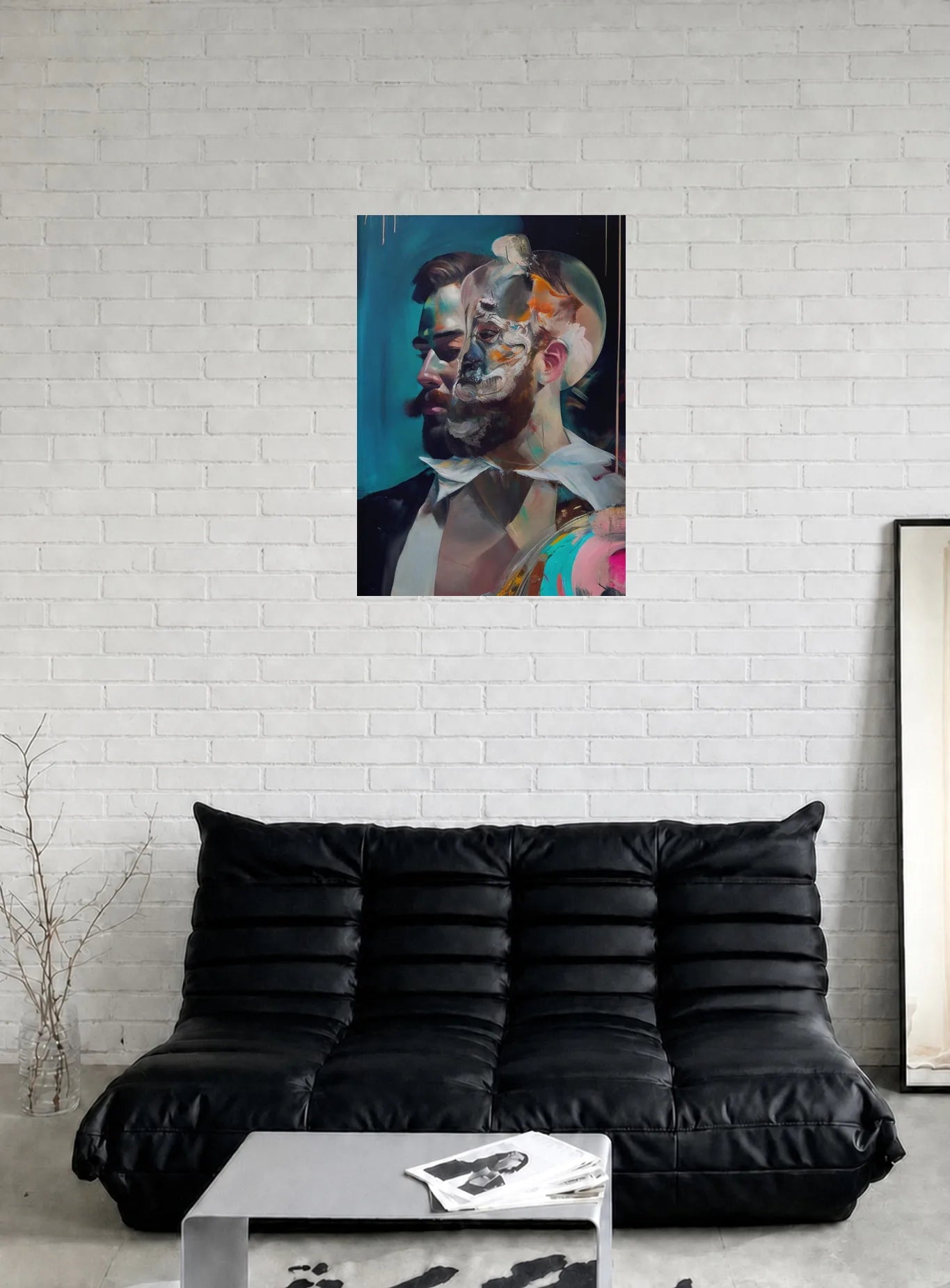 OIL & EARTH shown in a room