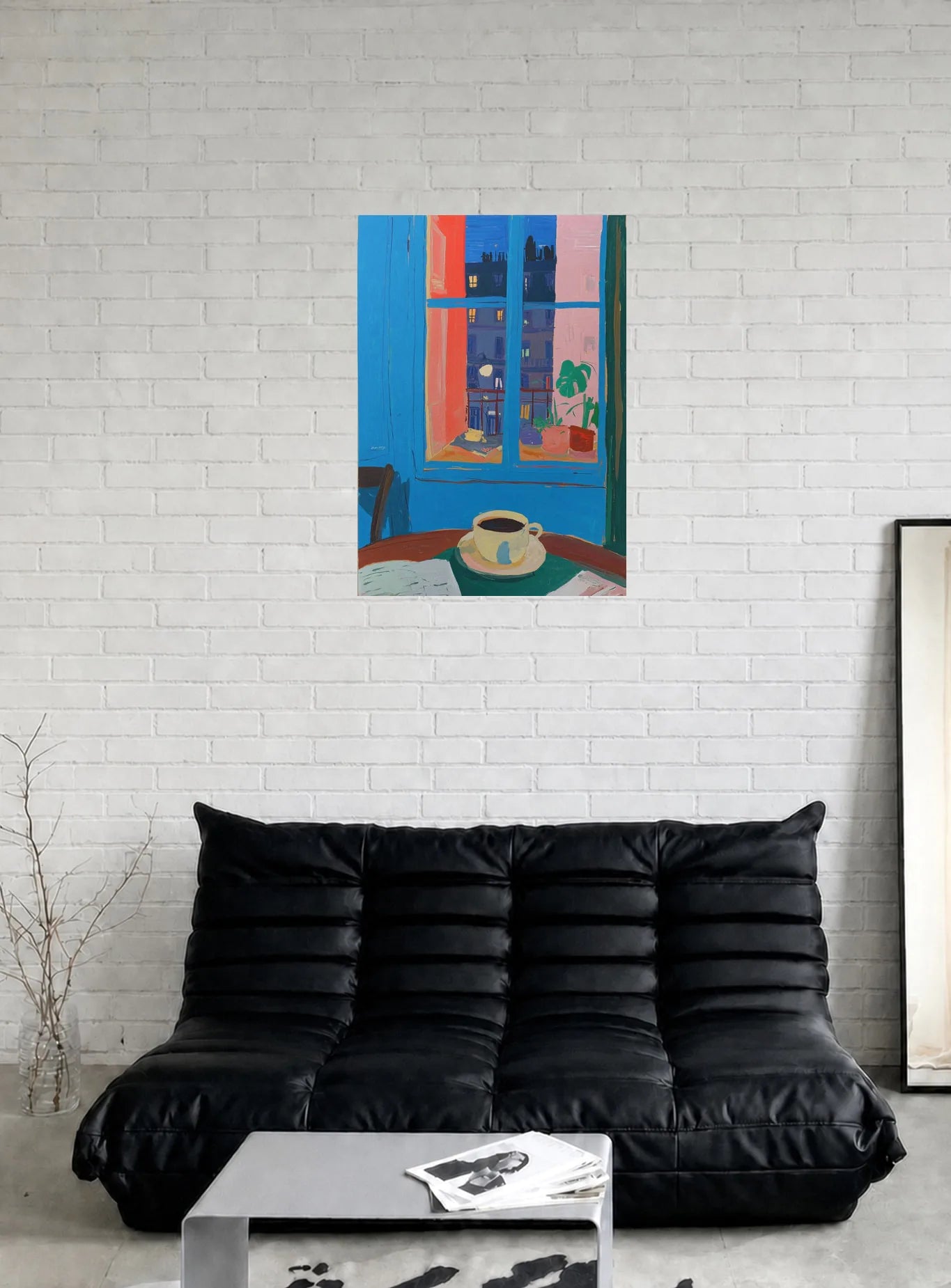 PARISIAN TWILIGHT shown in a room