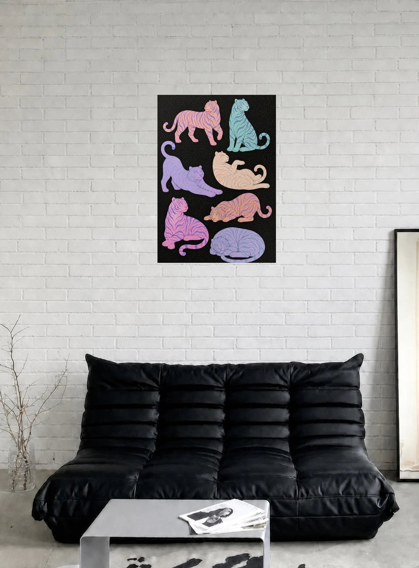 PASTEL PREDATORS shown in a room