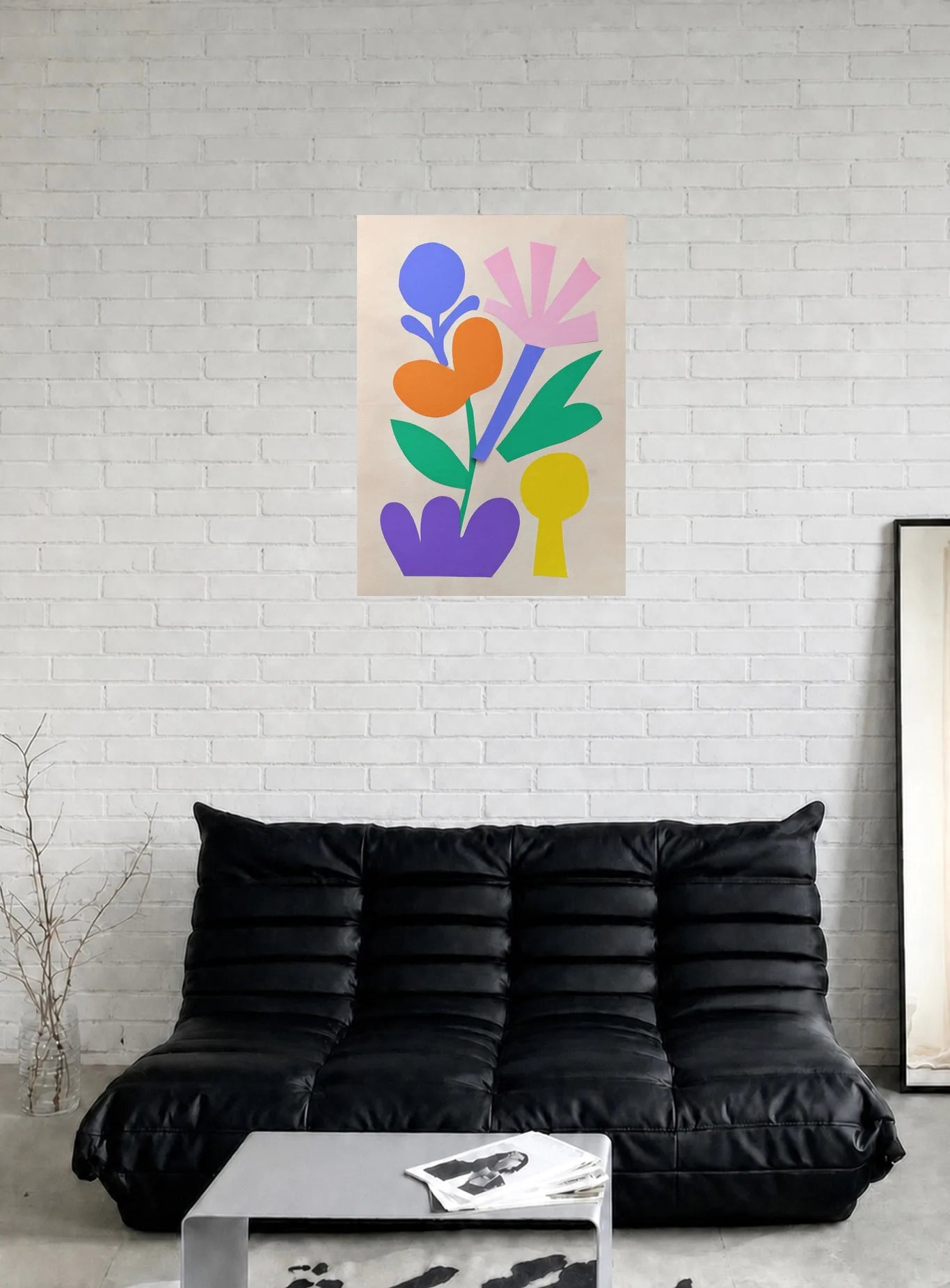 PETALS AND PIECES shown in a room