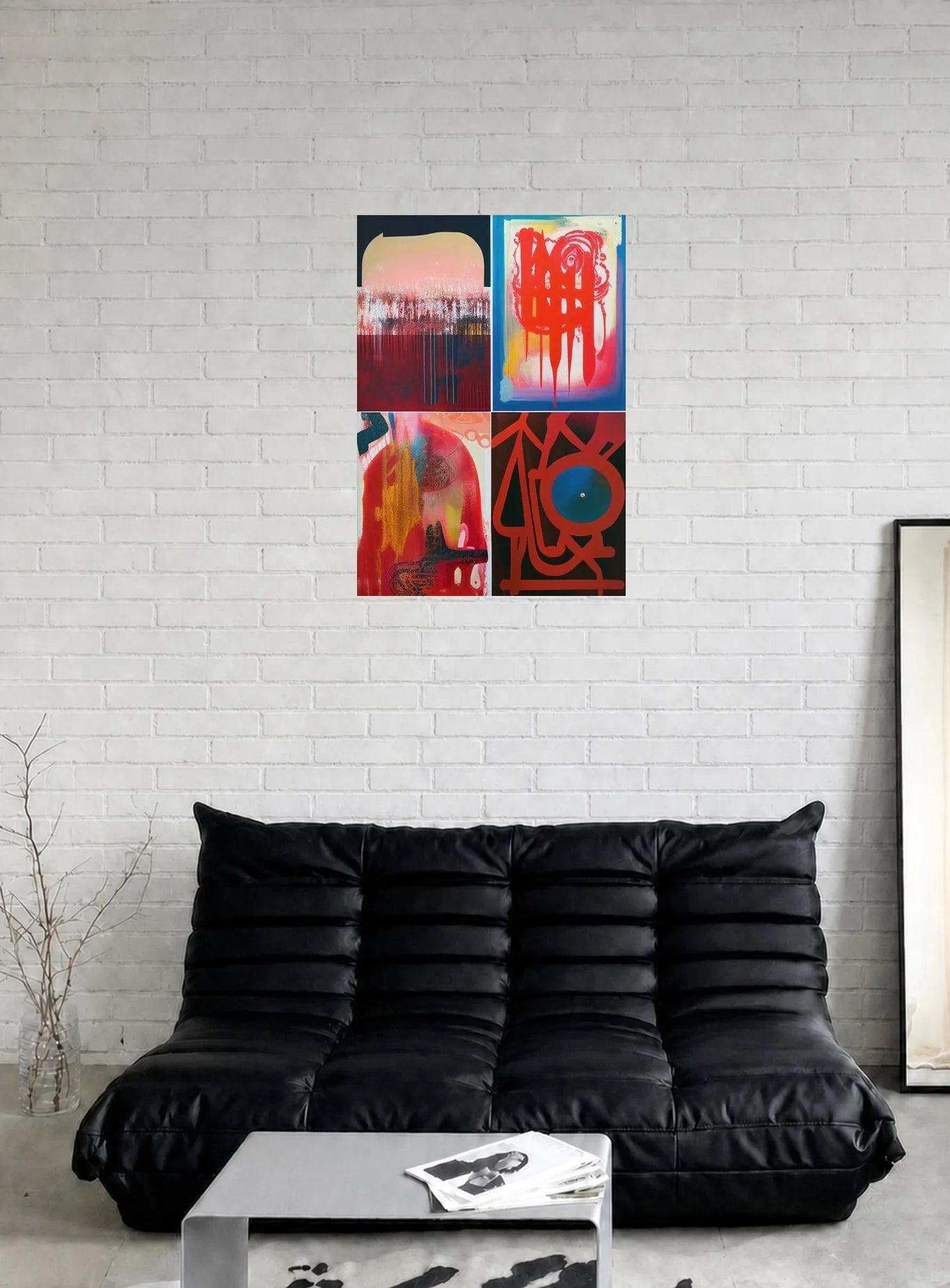 RED RUN shown in a room