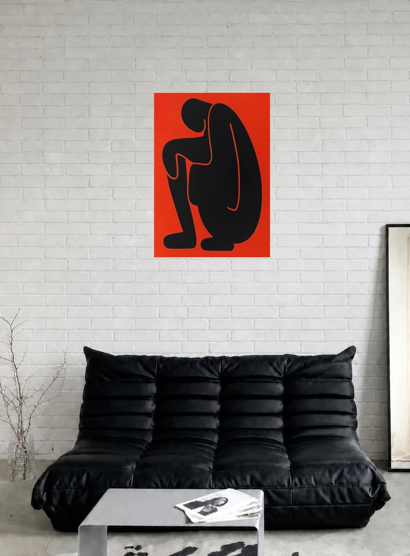 SCARLET CONTEMPLATION shown in a room