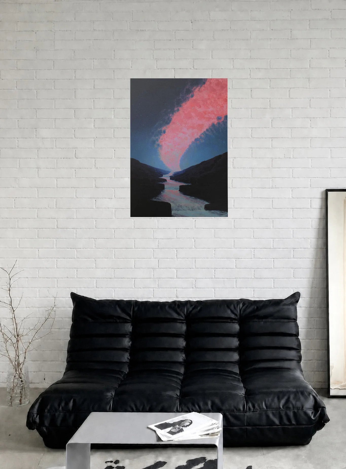 SKY BROKE OPEN shown in a room
