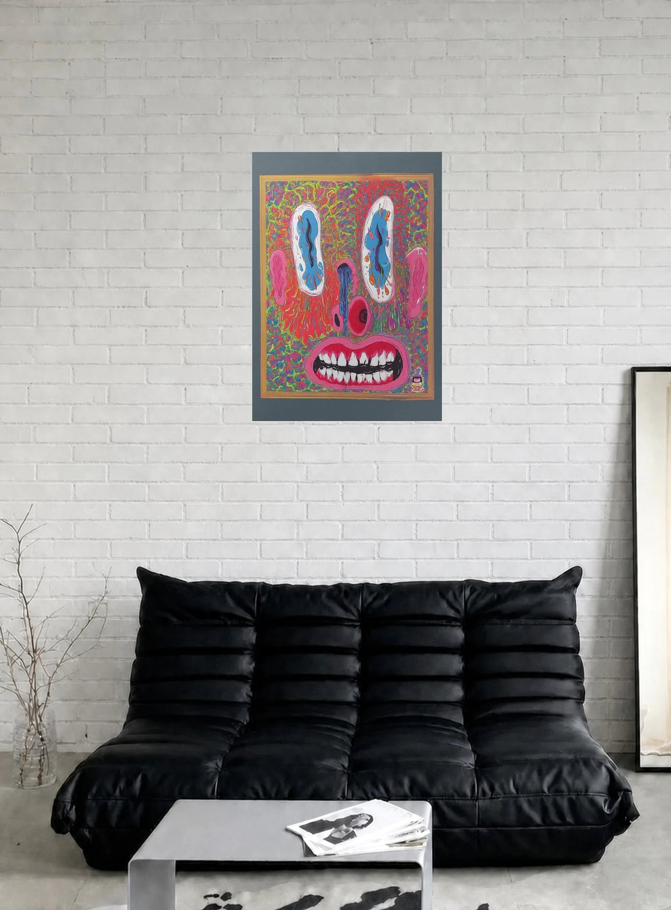 STARE OF THE GALLERY OWNER shown in a room