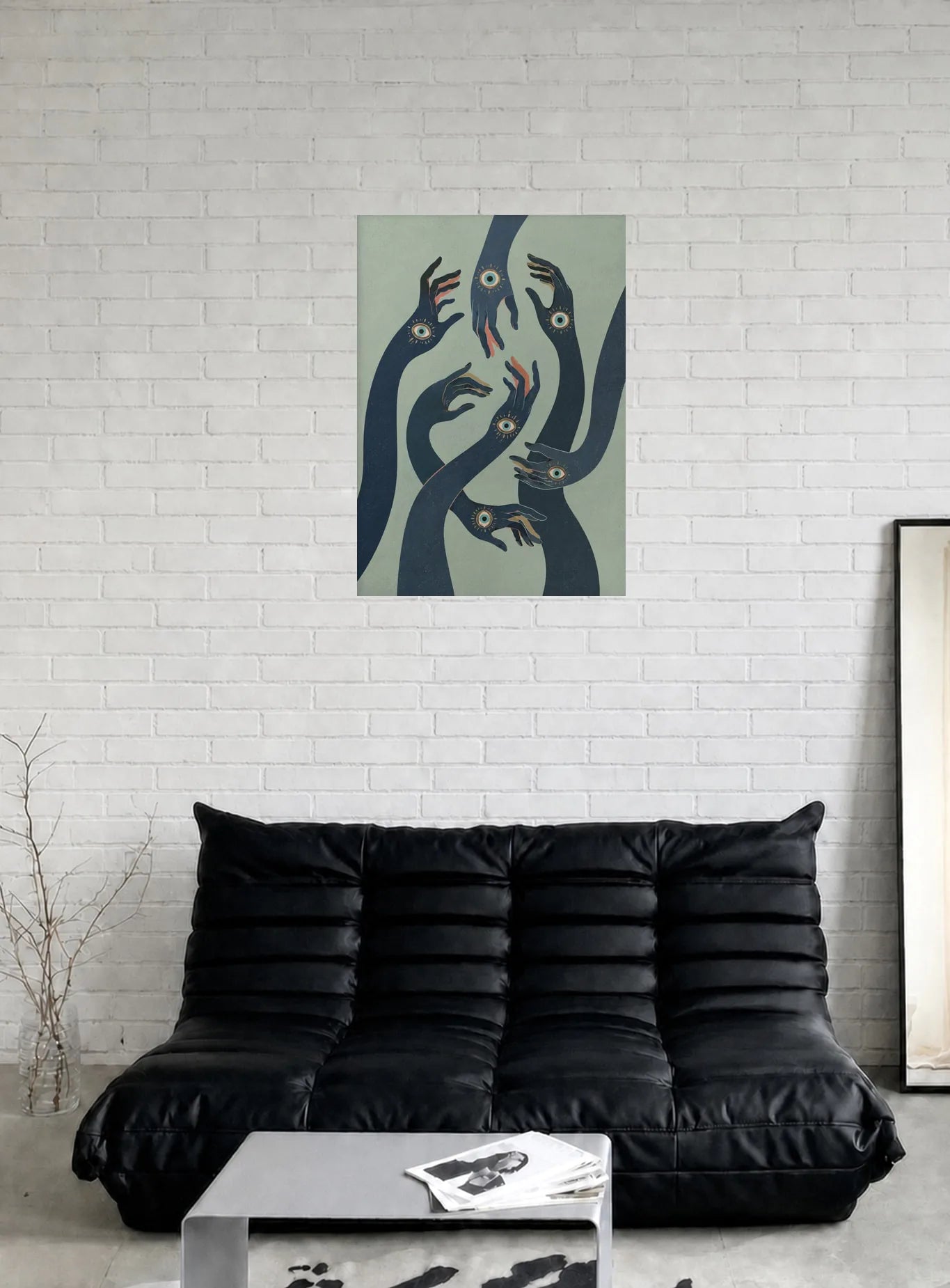TENDRILS shown in a room
