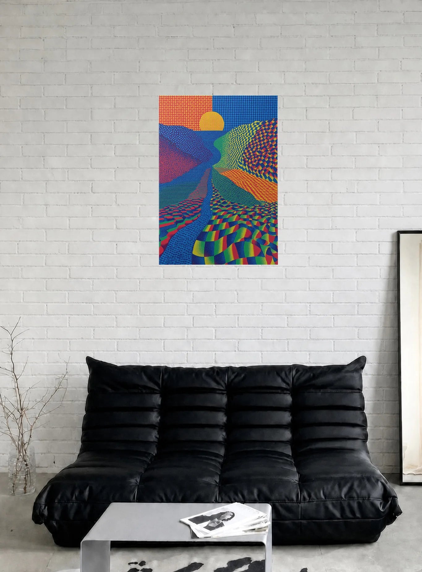 THE DAY COLOR WON shown in a room