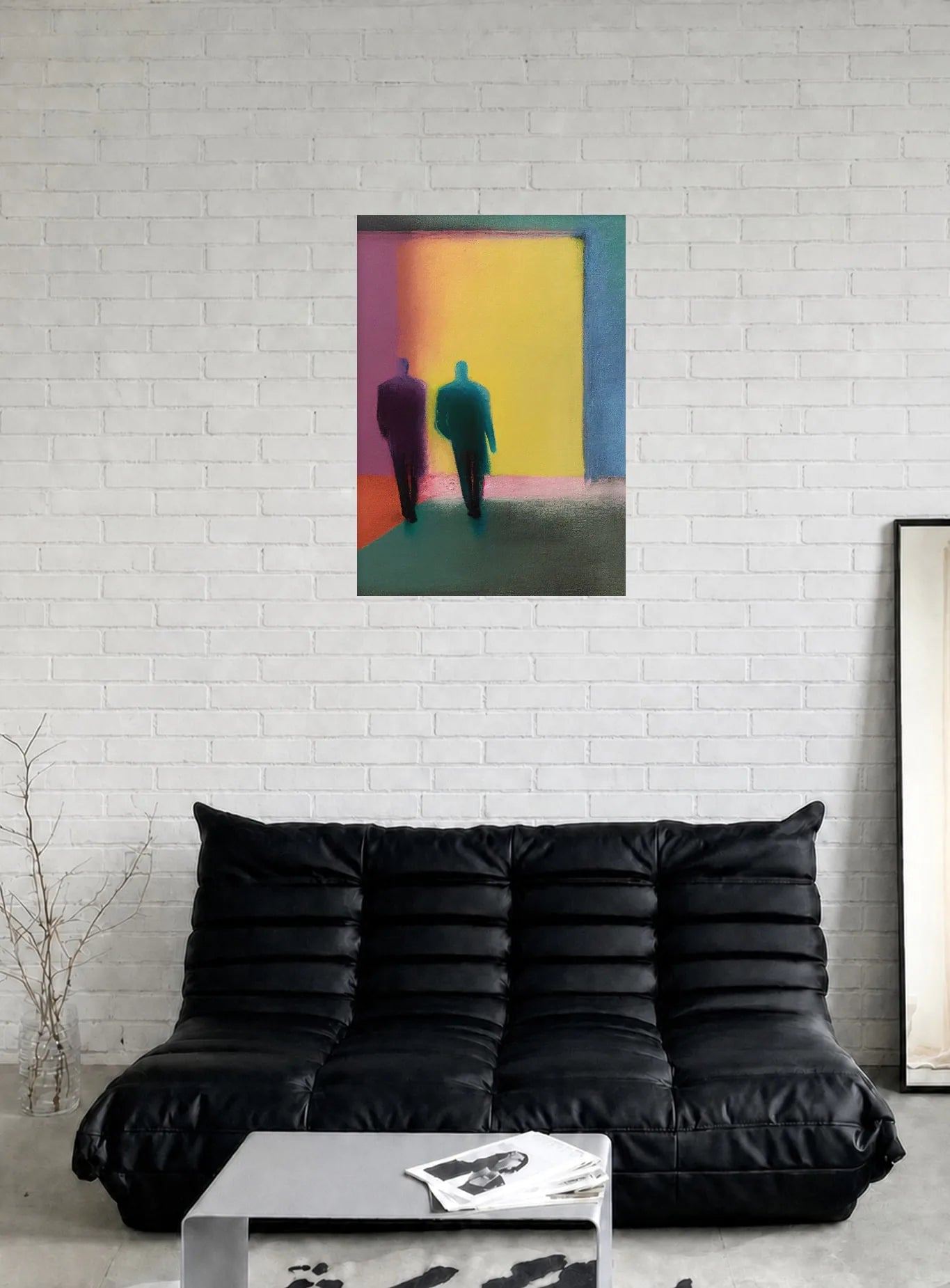 THE EXIT shown in a room