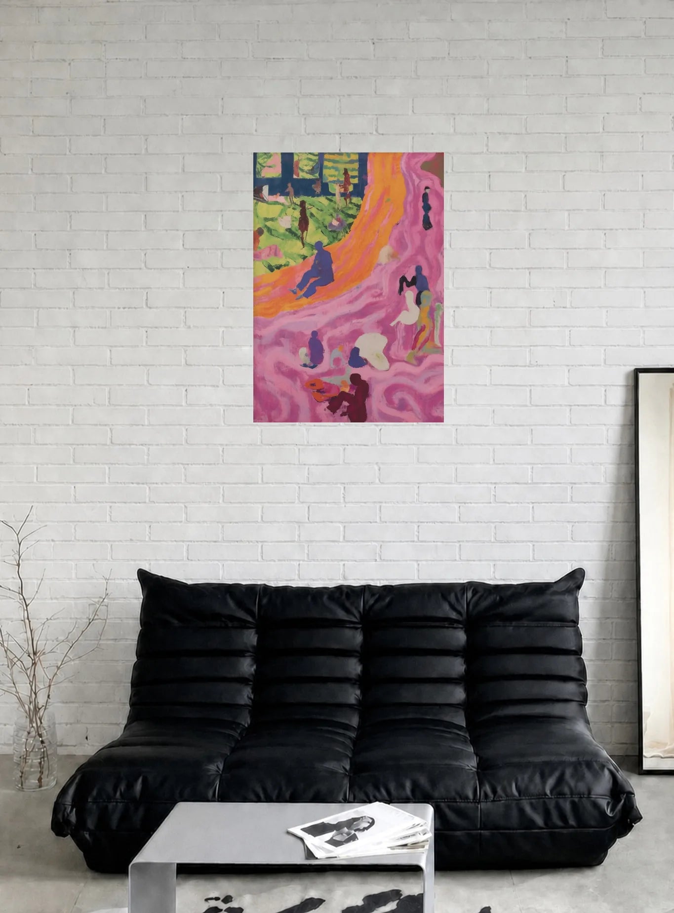 THE SWIM shown in a room