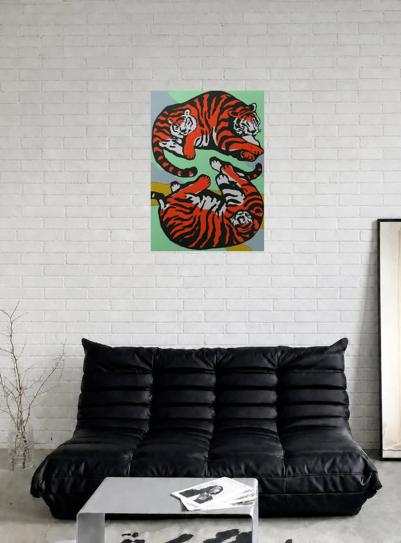 TIGER YIN YANG shown in a room