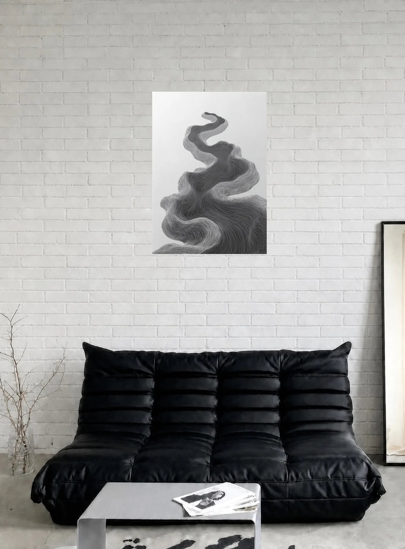 TOPOGRAPHIC FLOW shown in a room
