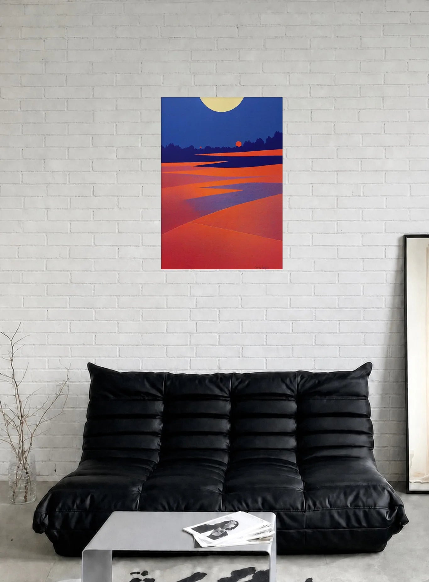 TWO SUNS shown in a room
