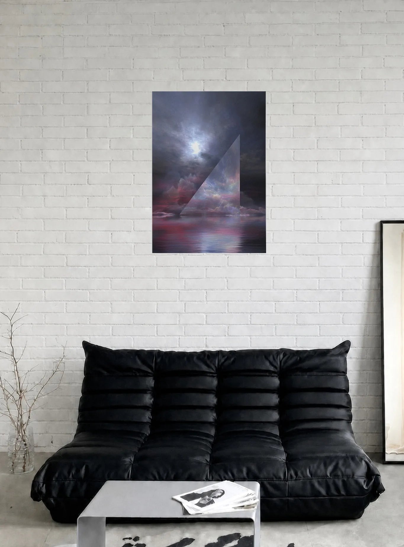 WHERE THE SKY BENDS INWARD shown in a room